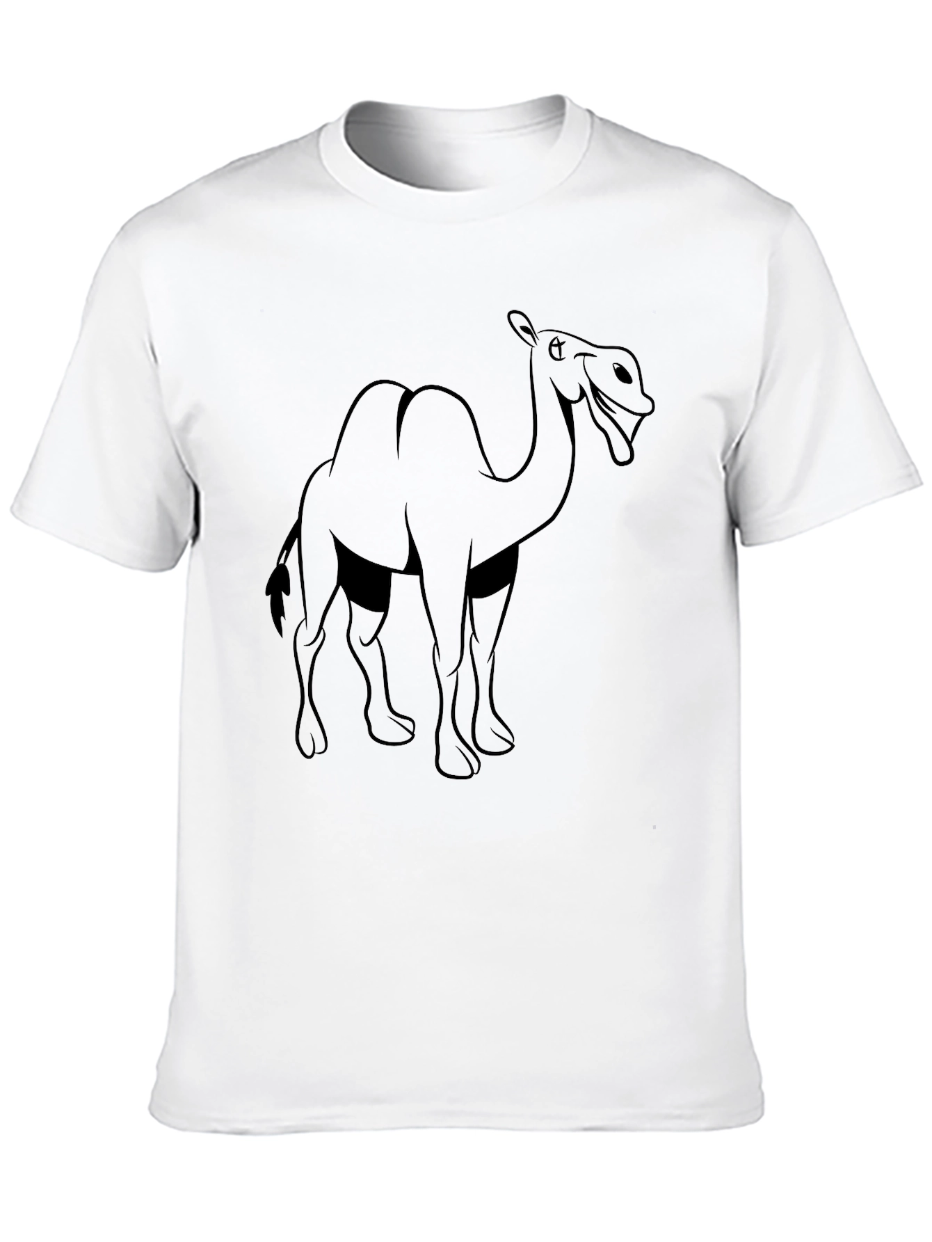 Black Camel Graphic T-Shirt - Black Cotton Tee view 10