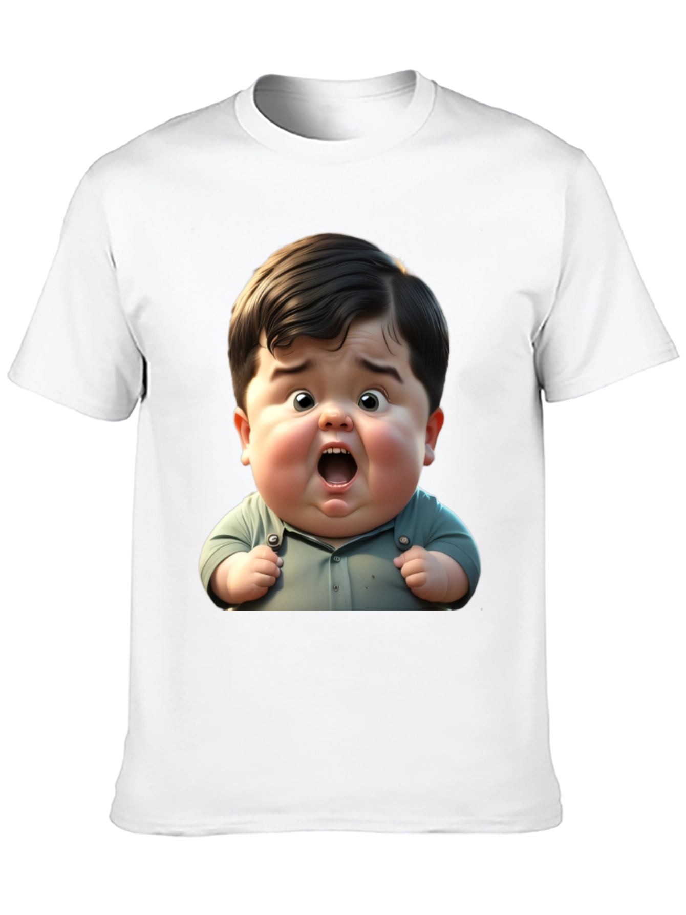Black Funny Baby Graphic Black T-Shirt view 10