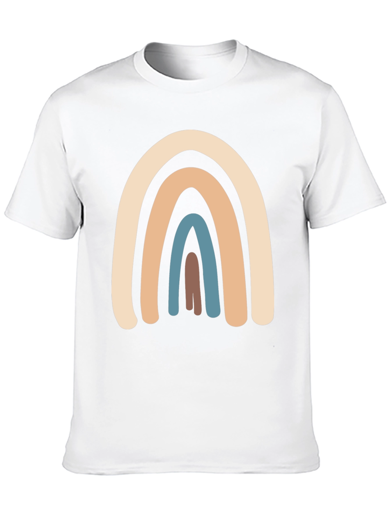 Black Neutral Rainbow Graphic T-Shirt - Casual Style view 10