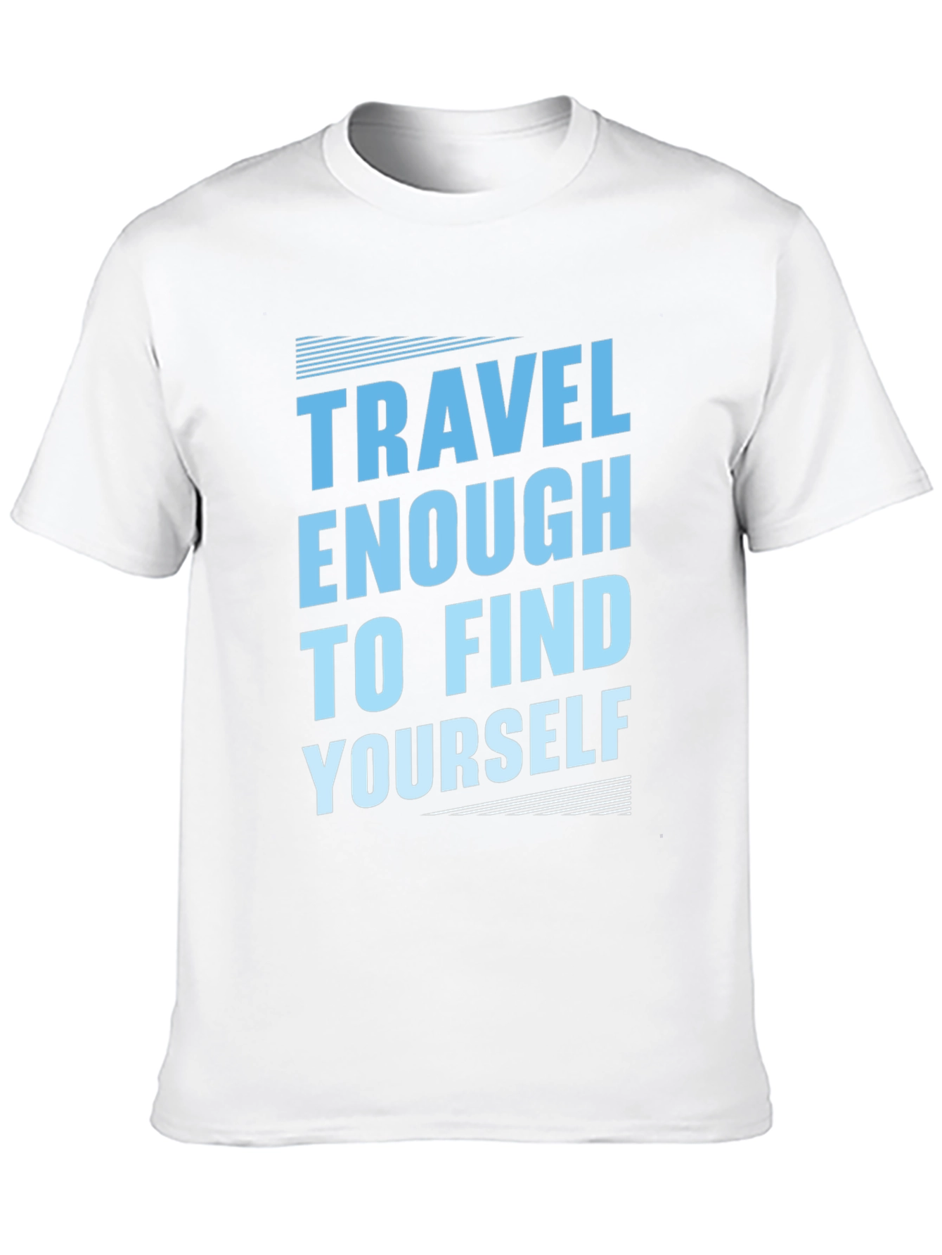 Black Travel to Find Yourself T-Shirt - Black view 10