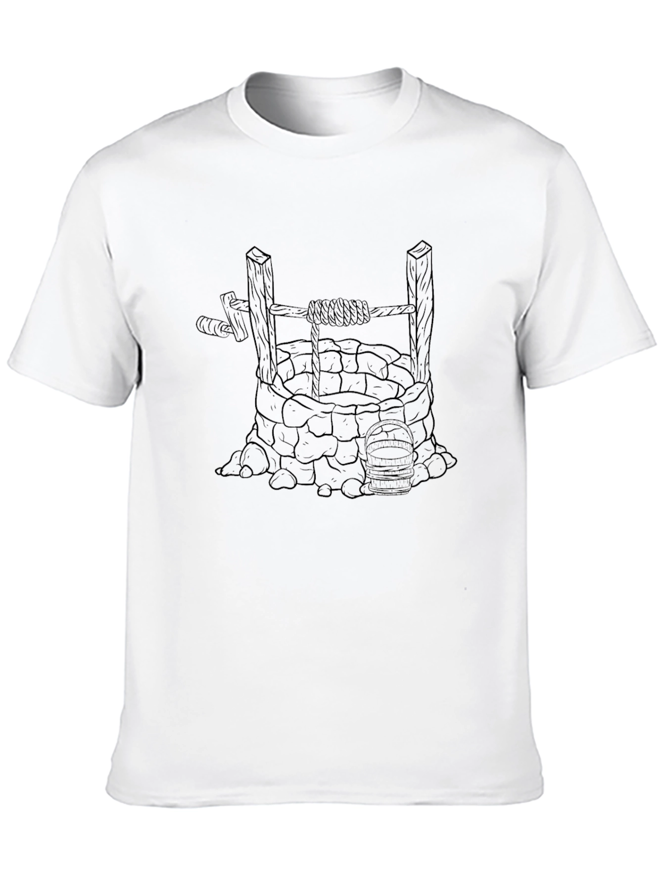 Black Well Graphic Tee - Black Cotton Blend view 10