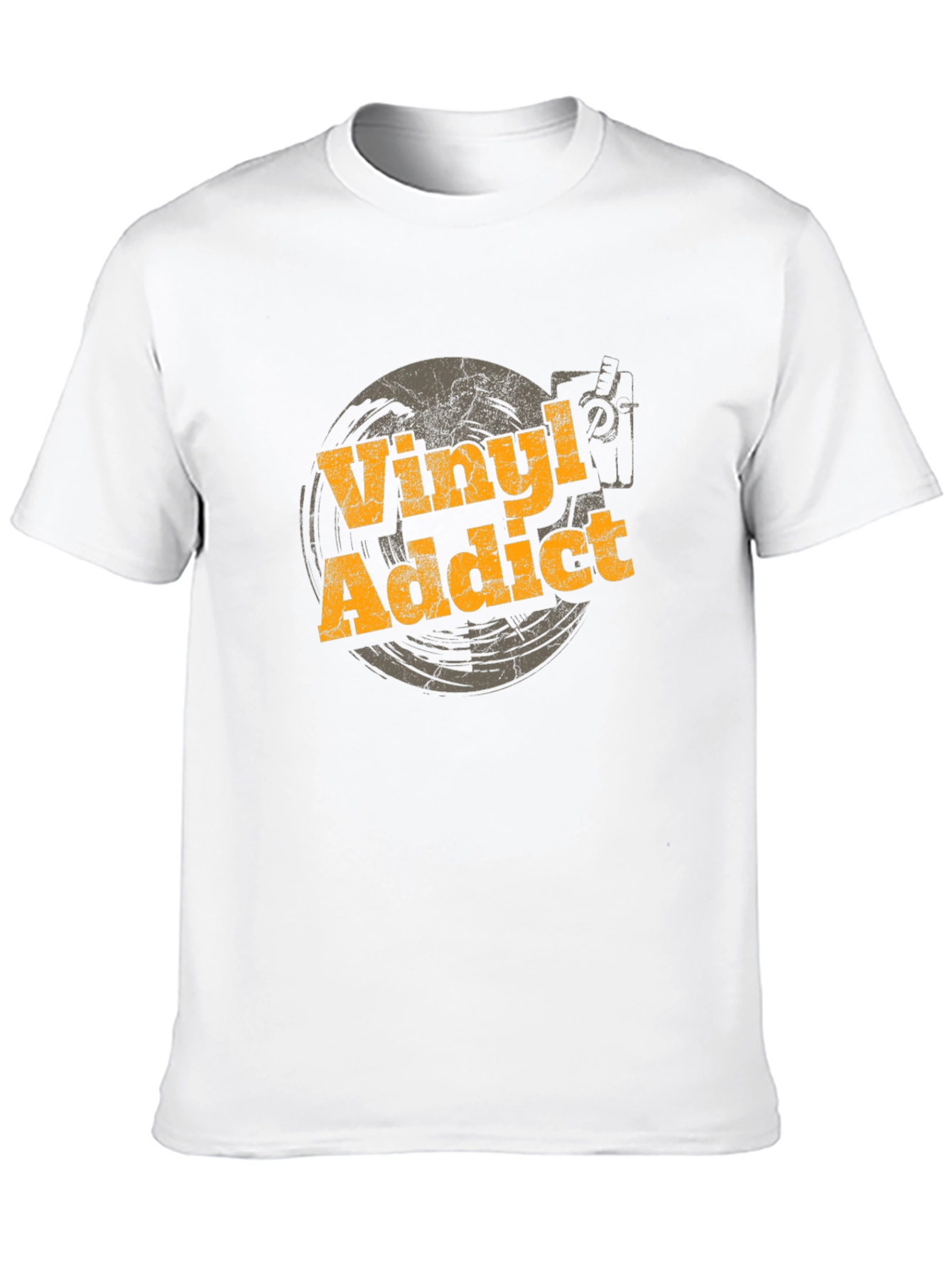 Black Vinyl Addict Black T-Shirt view 10
