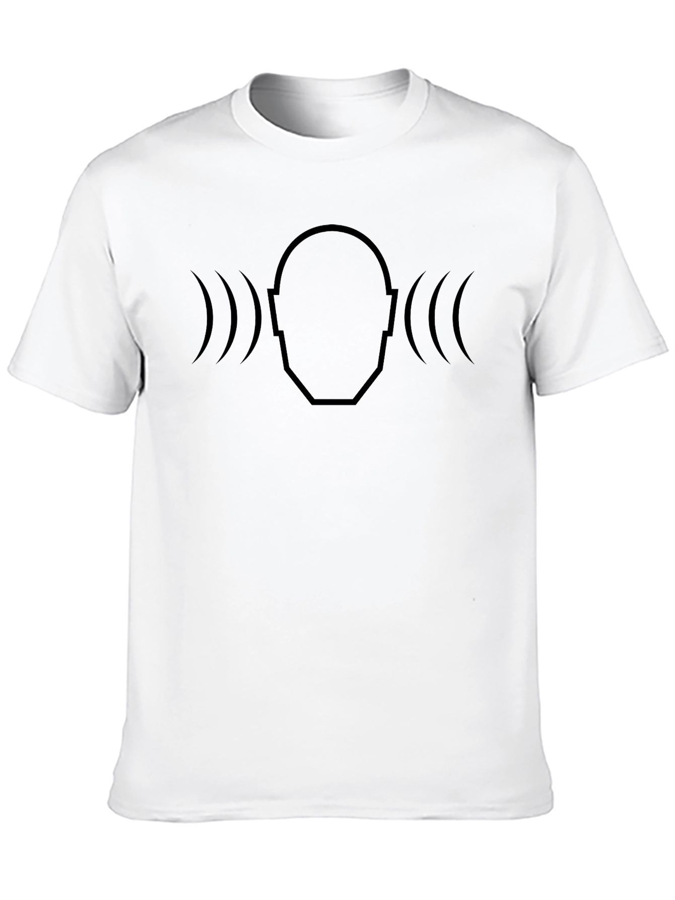 Soundwave Head T-Shirt - Modern Minimalist Design - 10