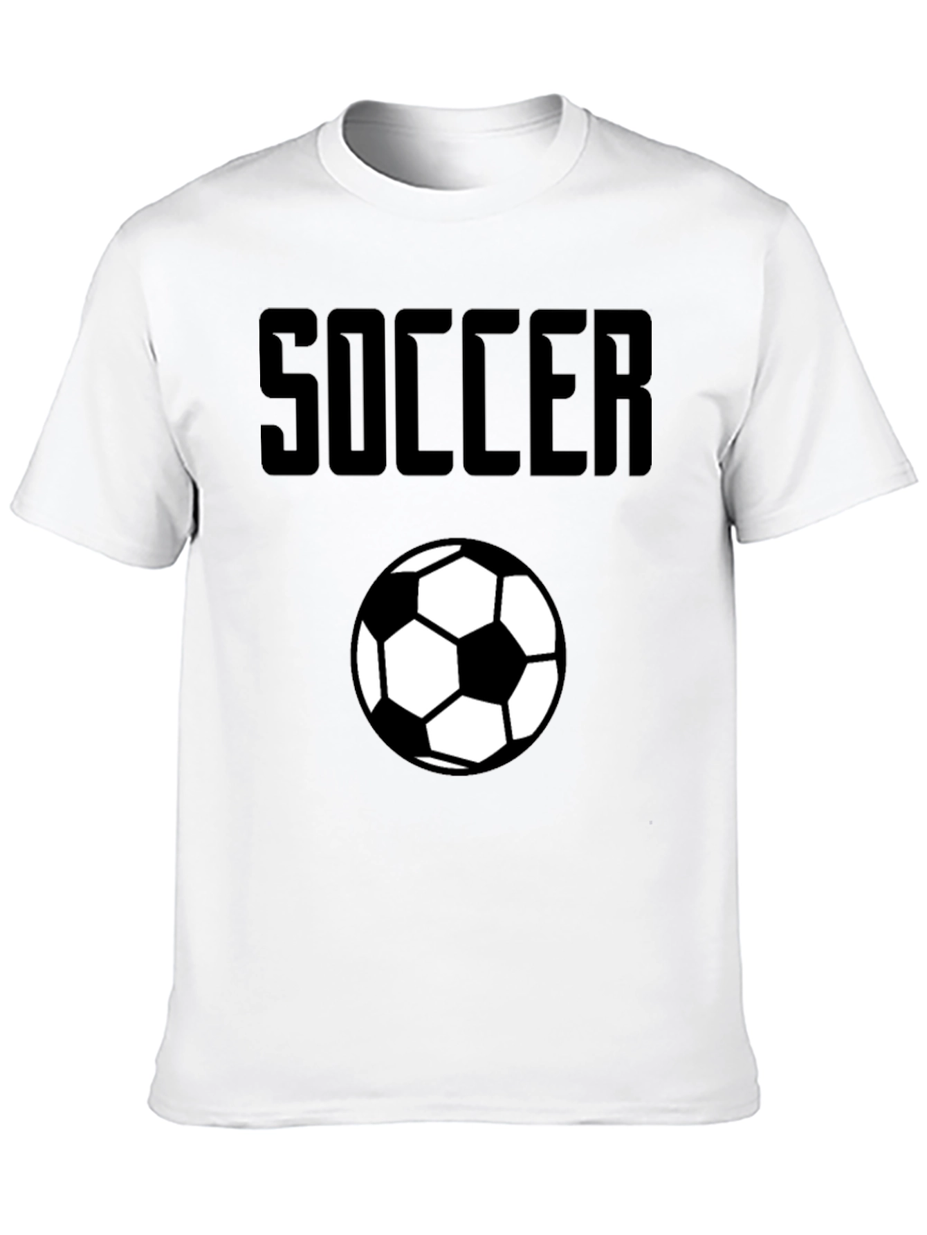 Black Soccer Graphic T-Shirt - Classic Black view 10