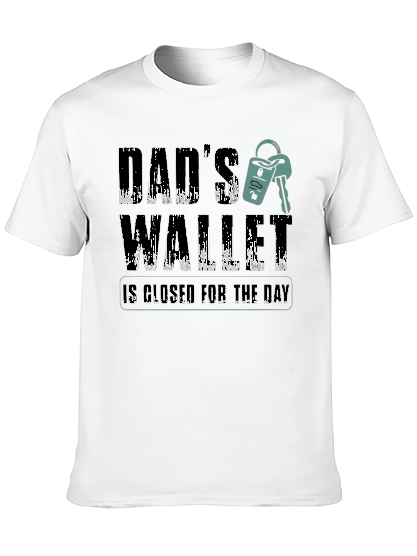 Black Dad's Wallet T-Shirt - Funny Father's Day Gift view 10