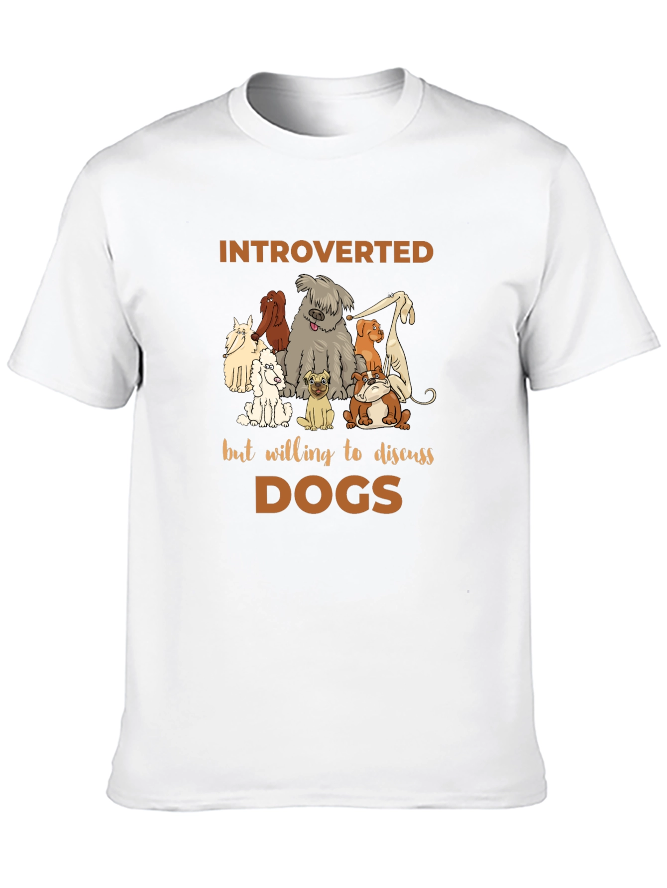 Black Introverted Dog Lover T-Shirt view 10