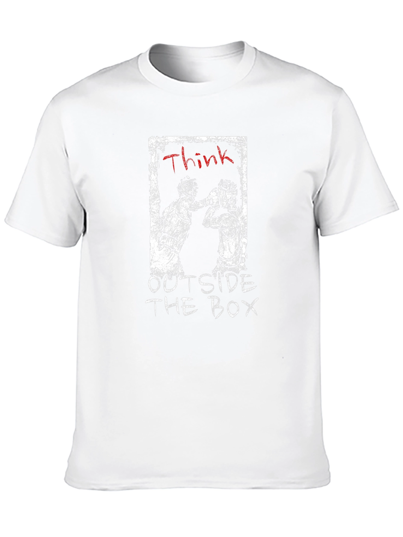 Black Think Outside the Box Black Graphic Tee view 10