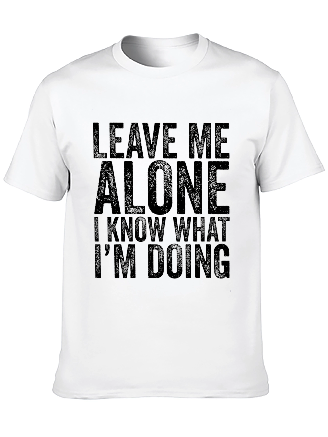 Black Leave Me Alone Graphic T-Shirt - Relaxed Fit view 10