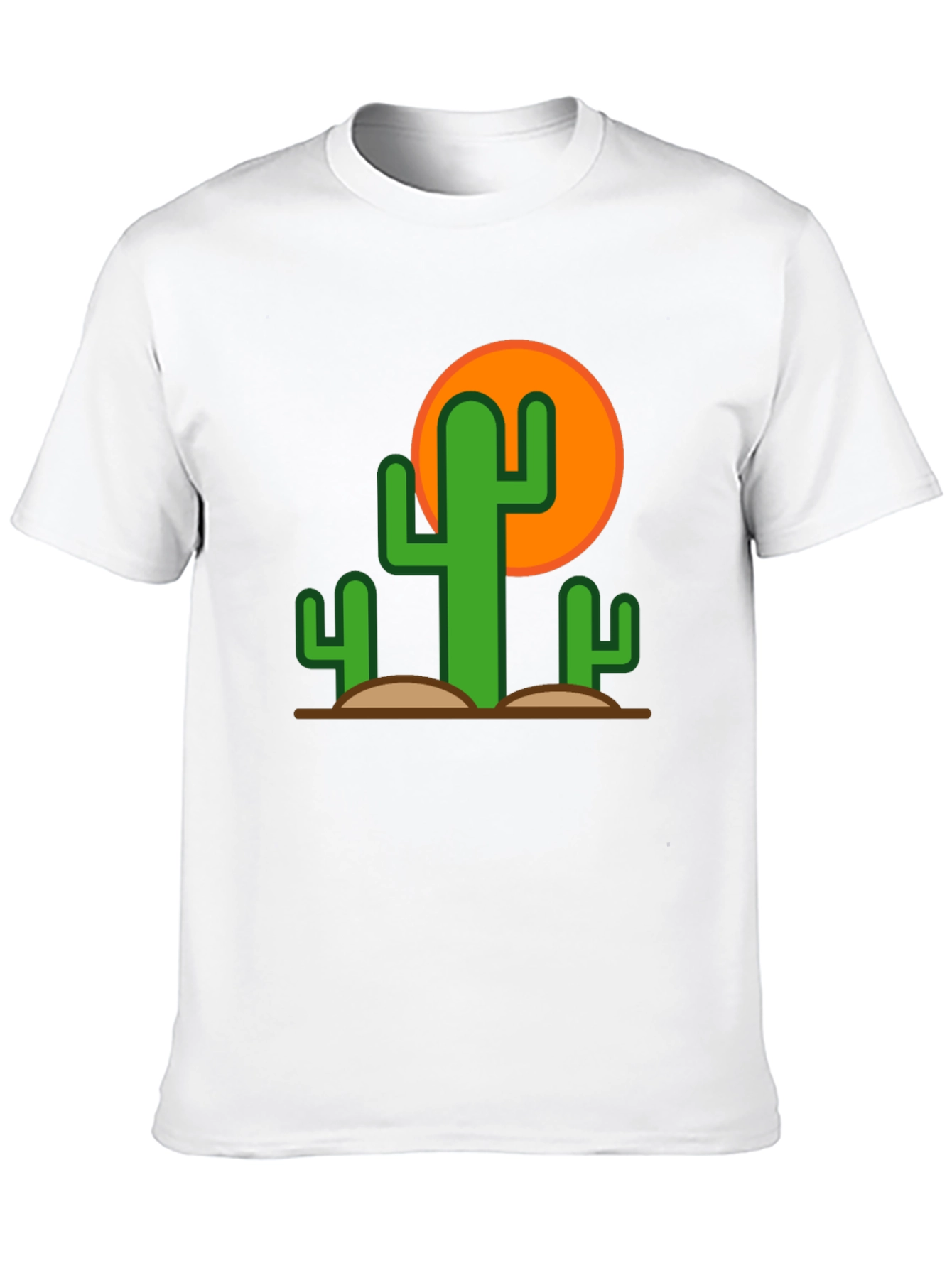 Black Desert Cactus Graphic Tee - Black Cotton T-Shirt view 10