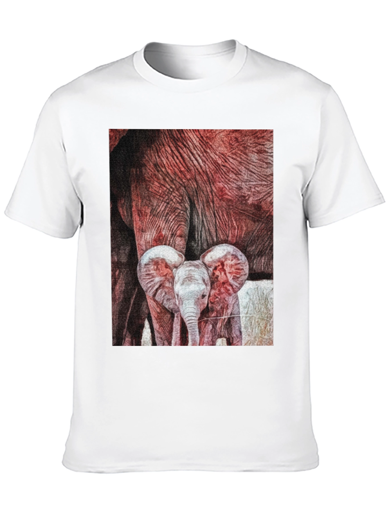 Black Elephant Family Graphic Tee view 10