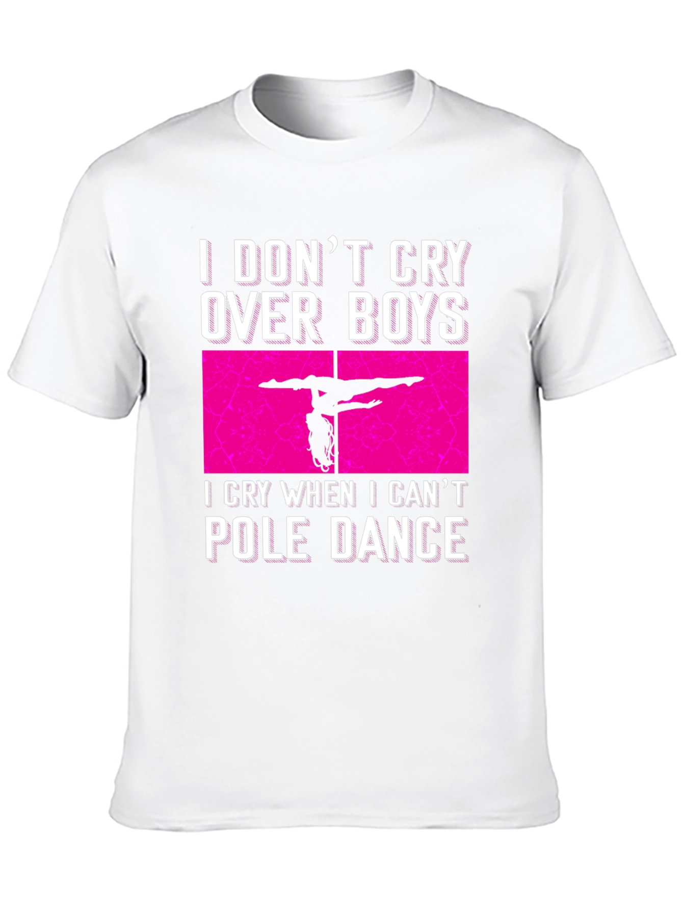 Black Pole Dance Graphic Tee - I Don't Cry Over Boys T-Shirt view 10