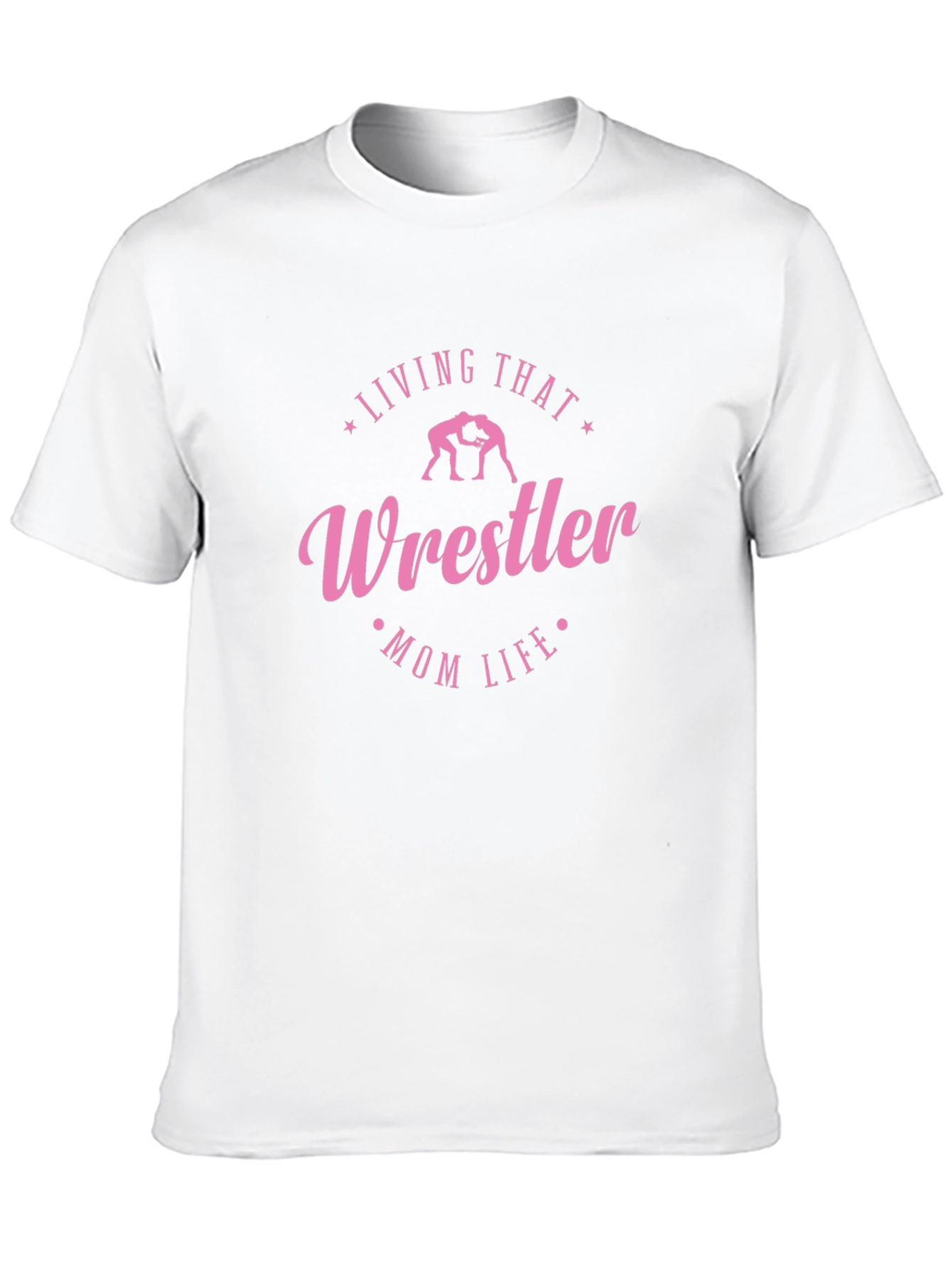 Black Wrestler Mom Life T-Shirt - Black view 10