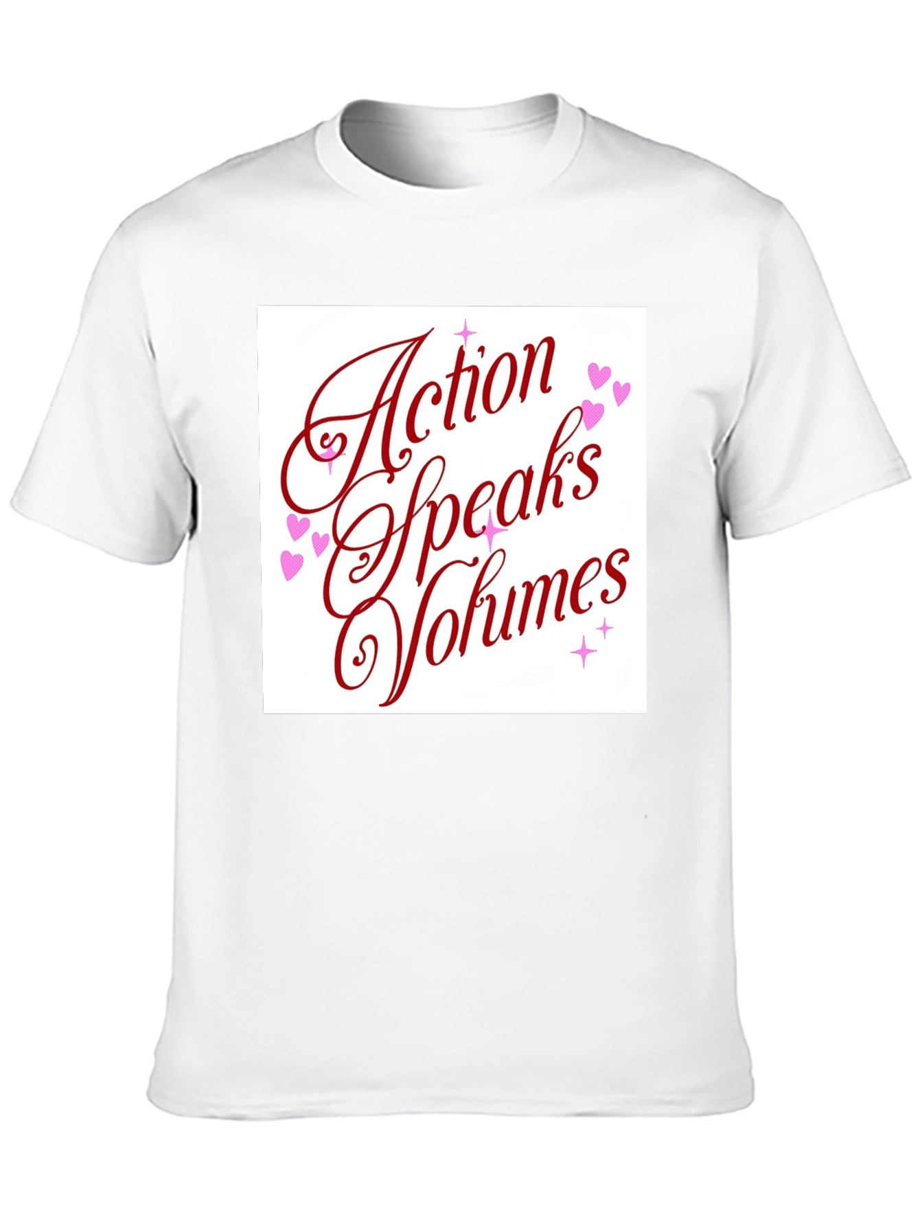 Black Action Speaks Volumes Graphic Tee - Unisex view 10