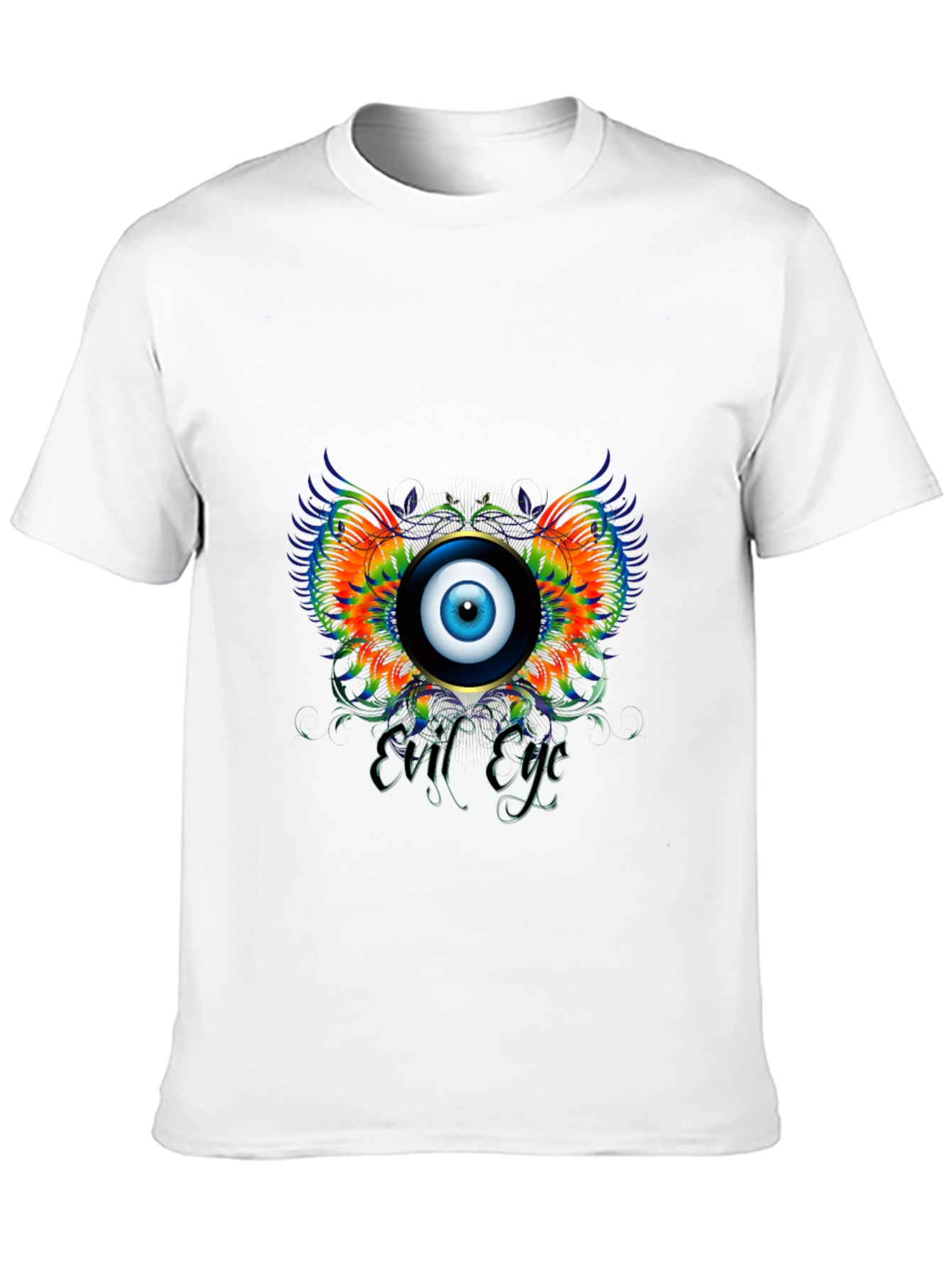 Black Evil Eye Graphic Print Black T-Shirt view 10