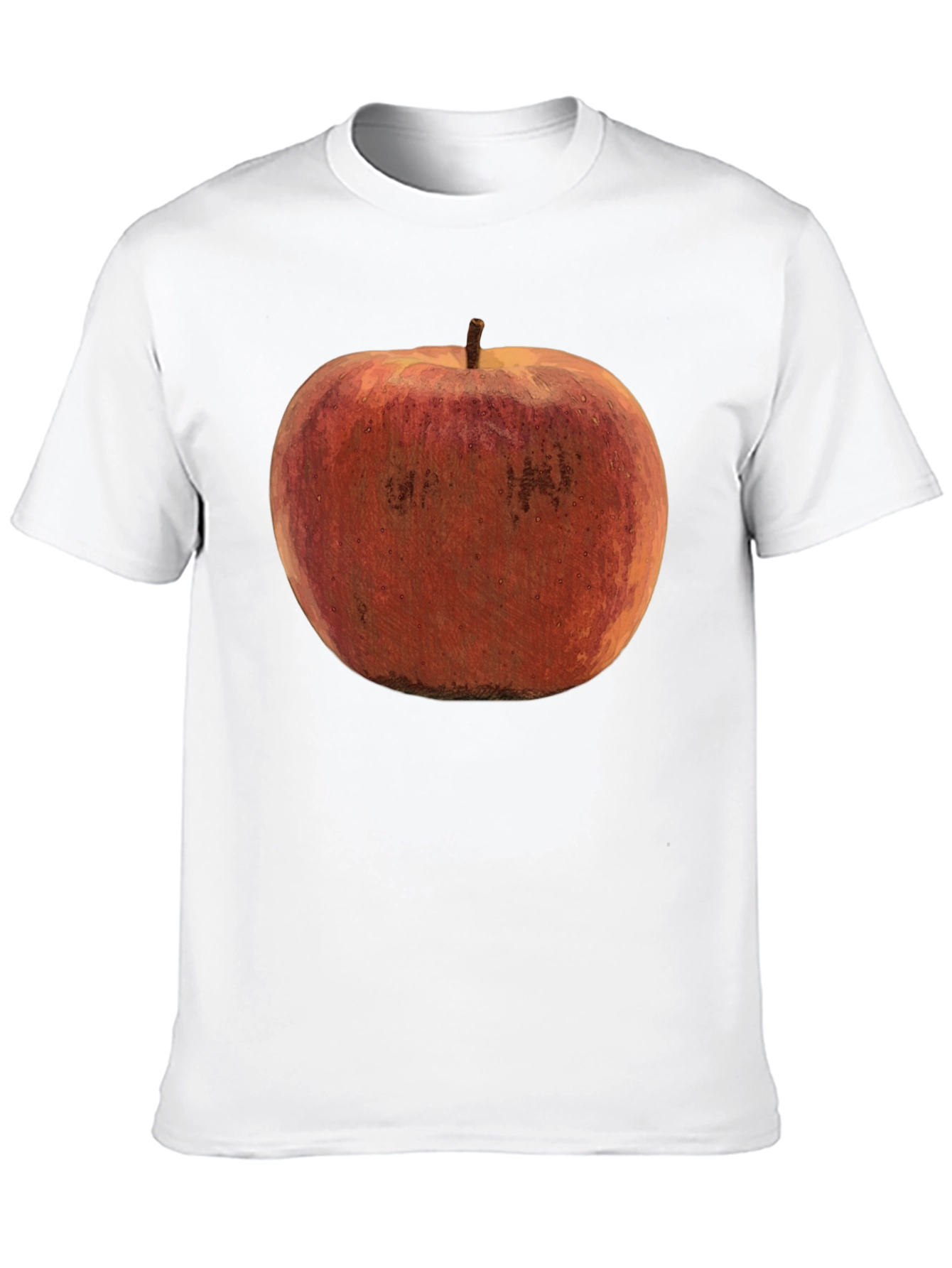 Black Apple Graphic Black T-Shirt view 10