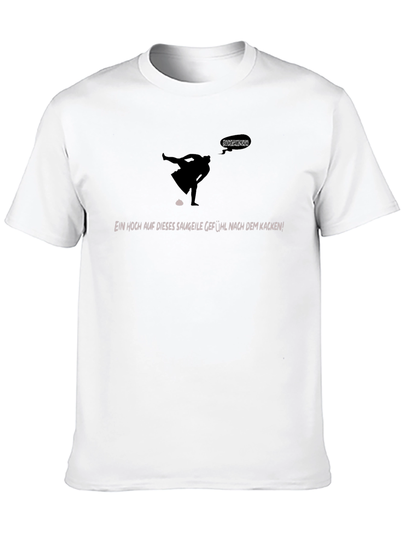 Black Funny "Kacken" T-Shirt - Black view 10