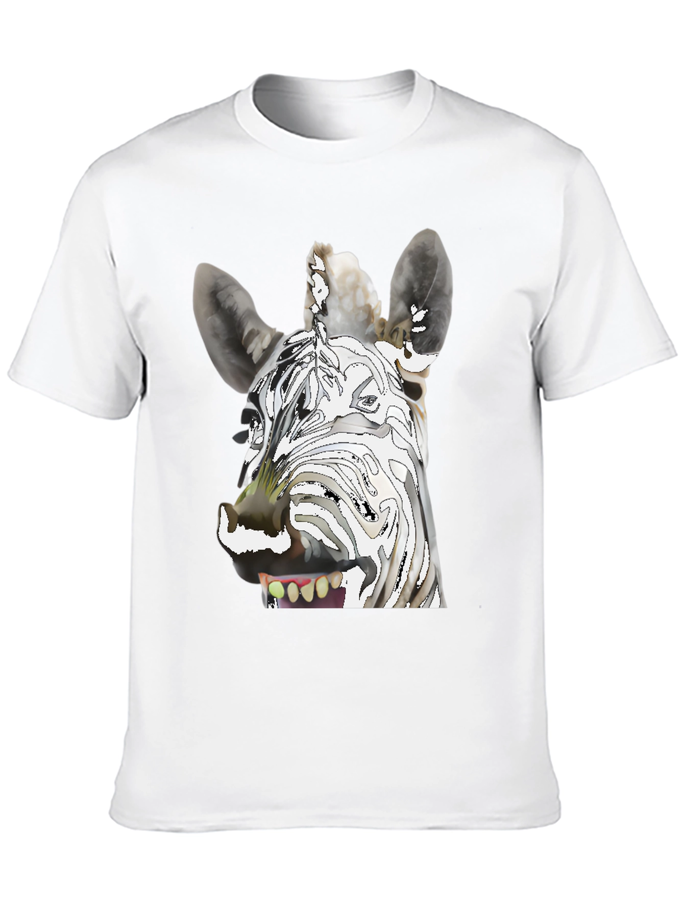 Black Zebra Graphic T-Shirt - Unique & Fun Design view 10