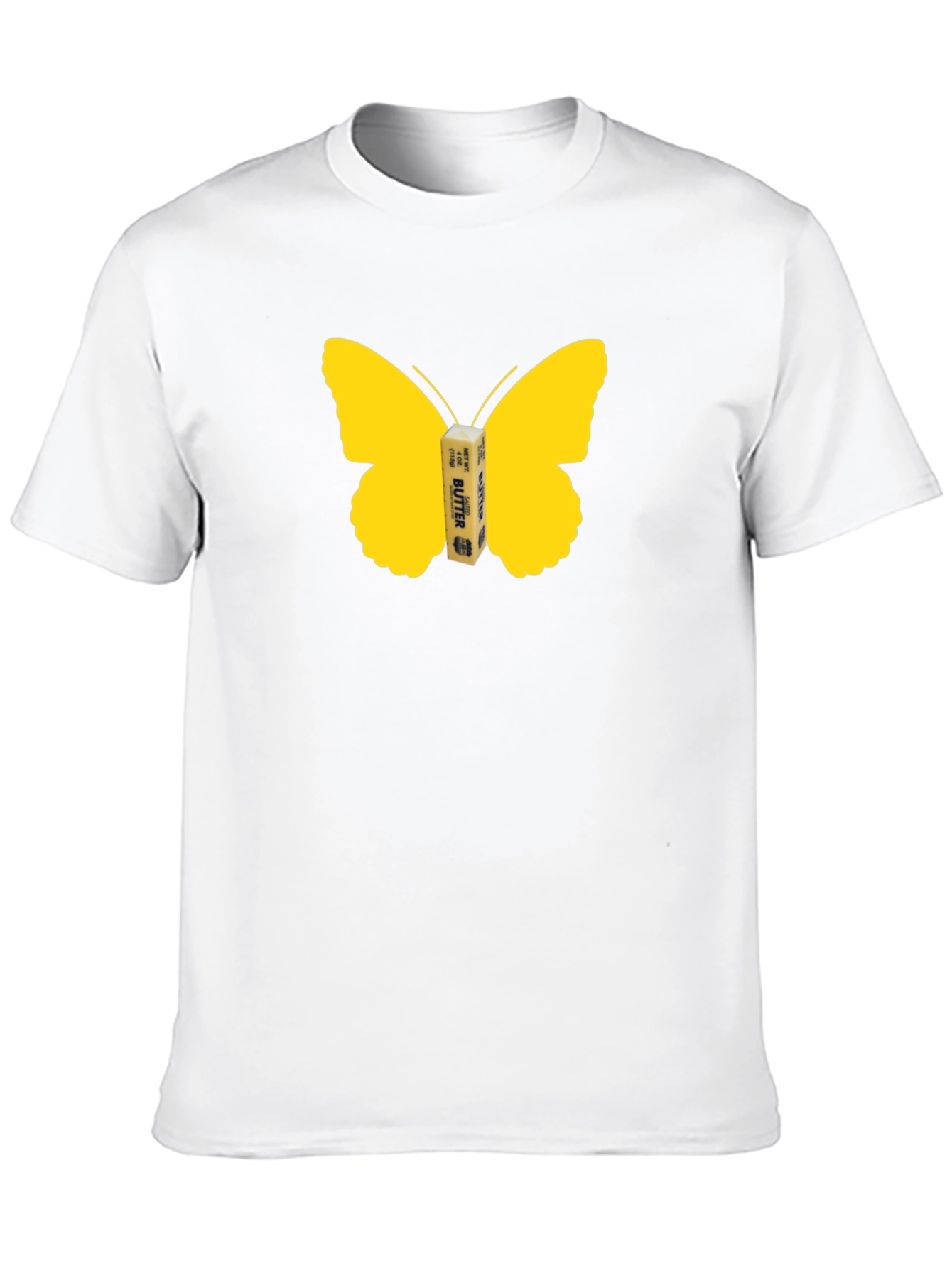 Black Butterfly Butter Graphic Tee - Funny Food Shirt view 10