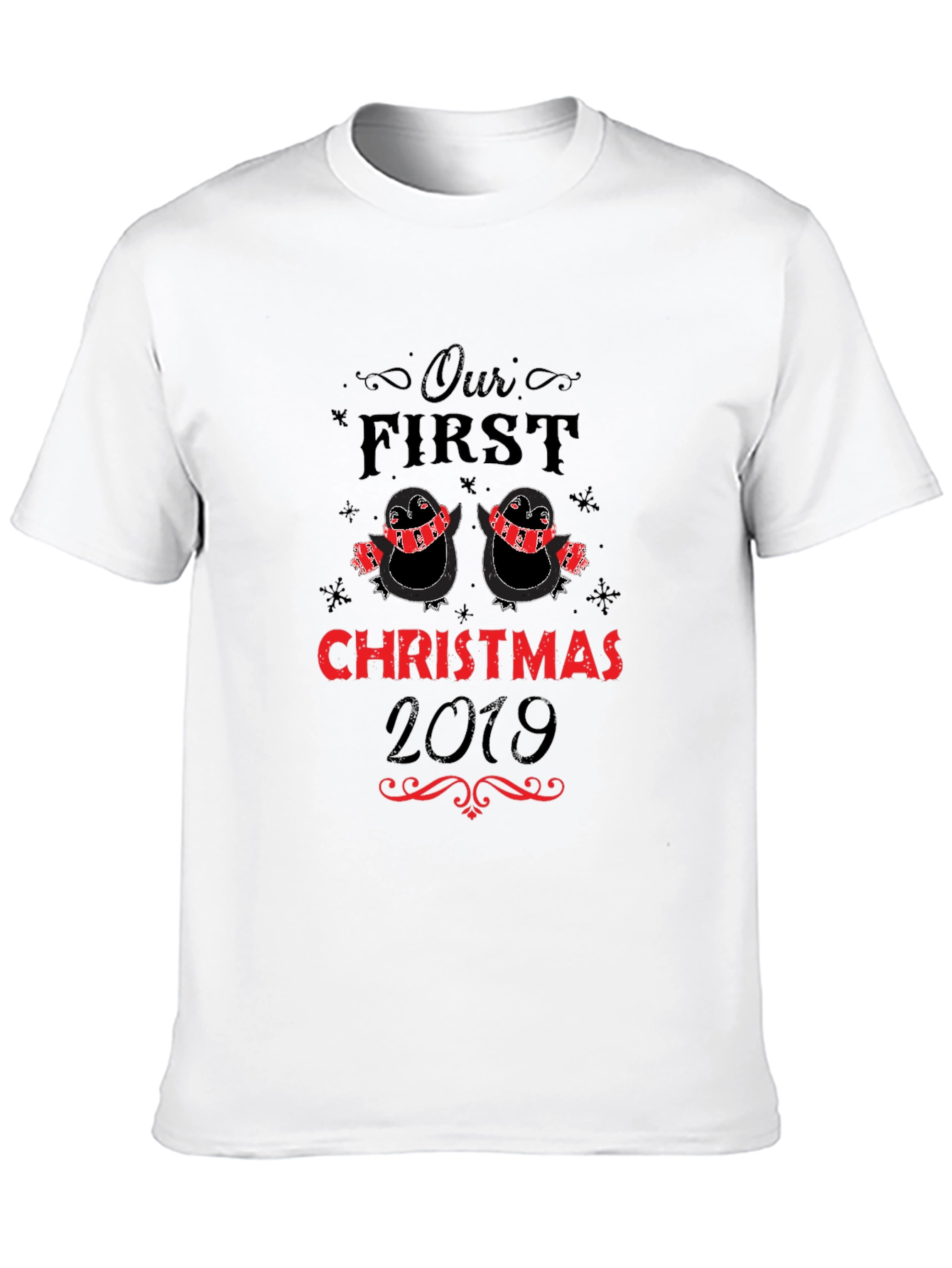 Our First Christmas 2019 Penguin Couple T-Shirt - 10