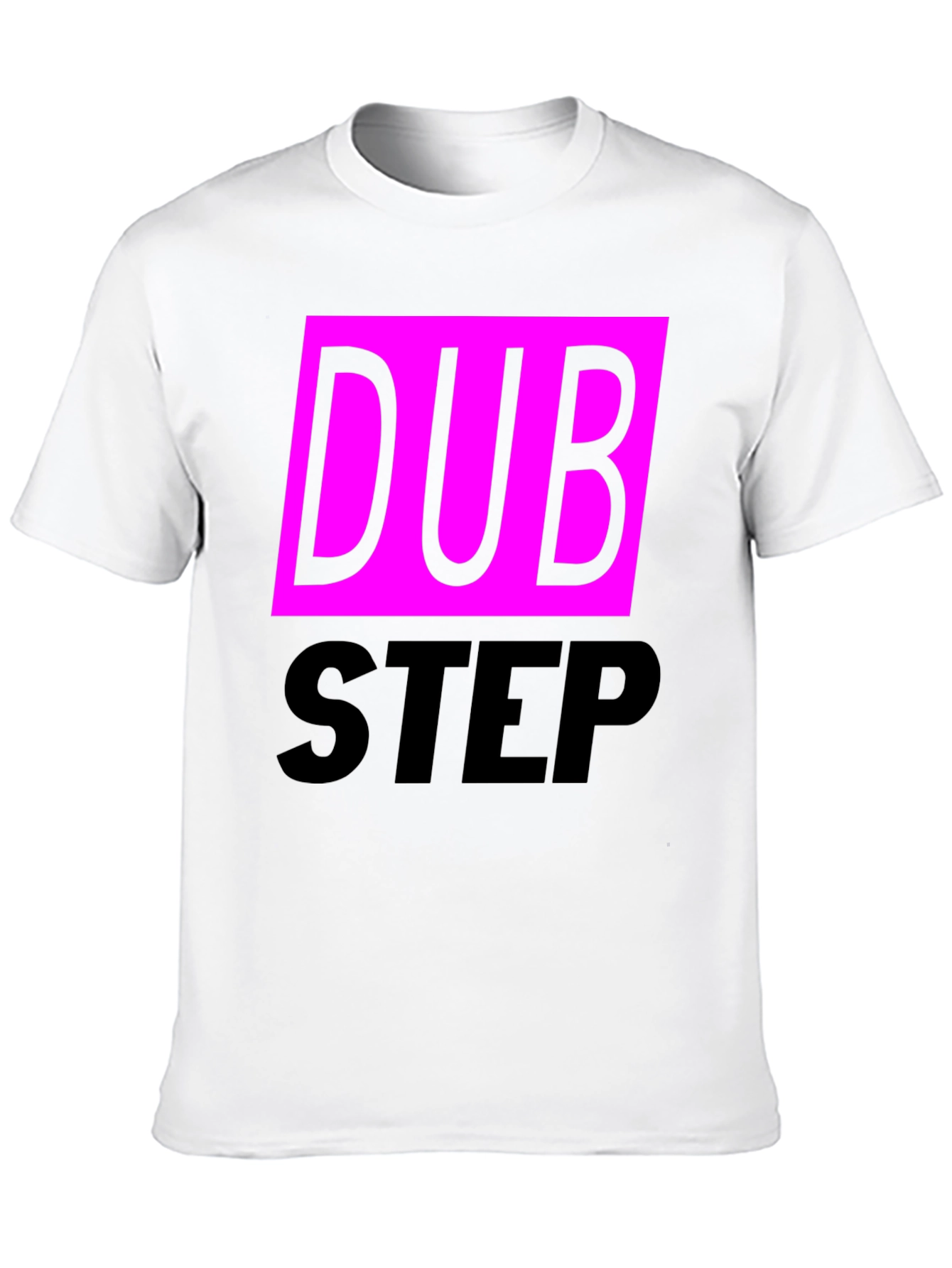 Black Dubstep Graphic Tee - Black Cotton Blend T-Shirt view 10