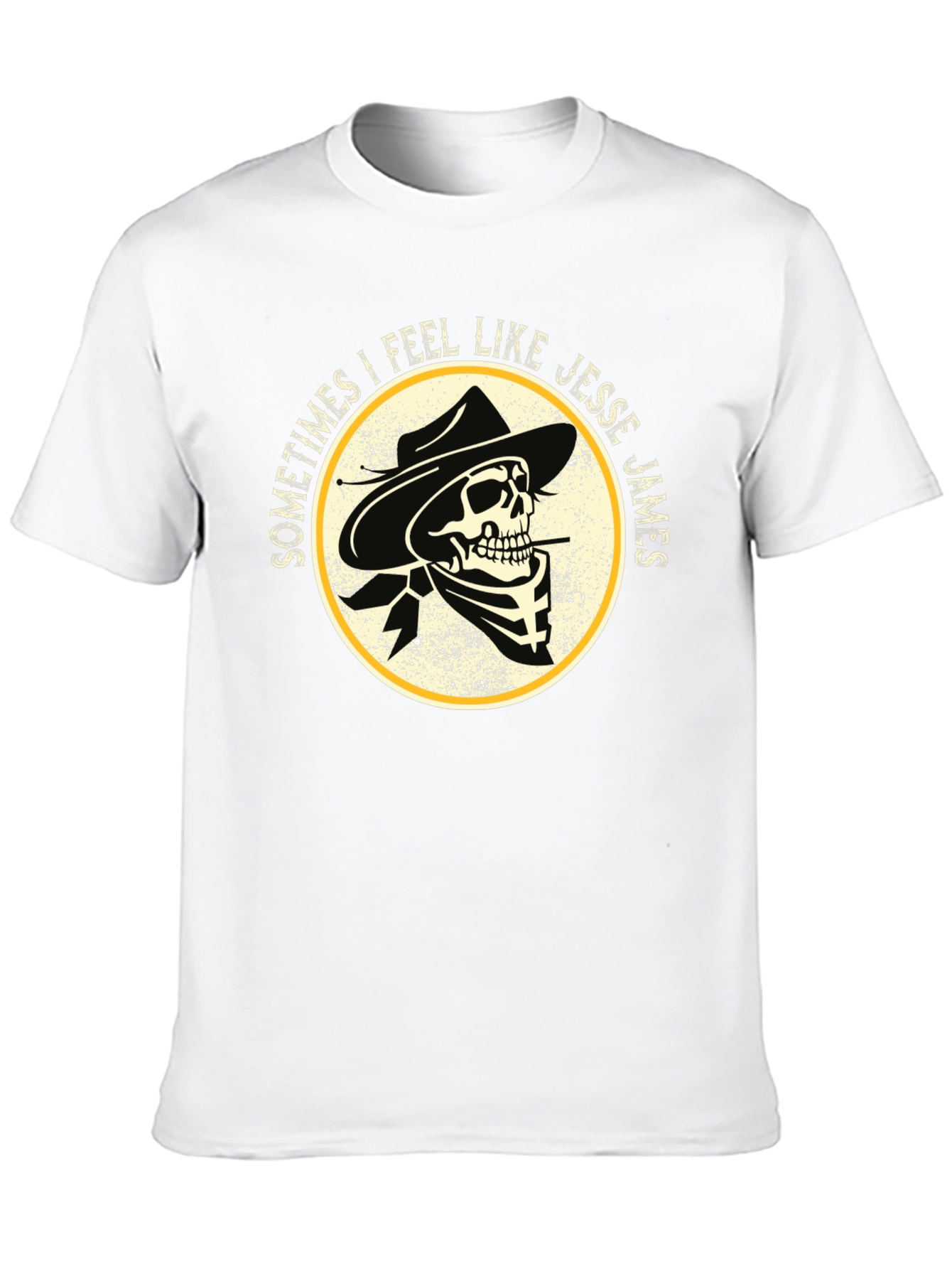Black Jesse James Skeleton Cowboy Graphic Tee view 10