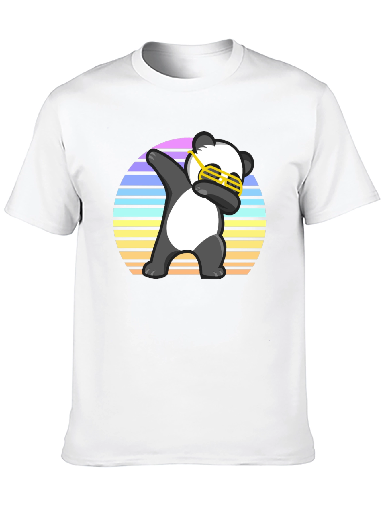Black Dabbing Panda T-Shirt view 10