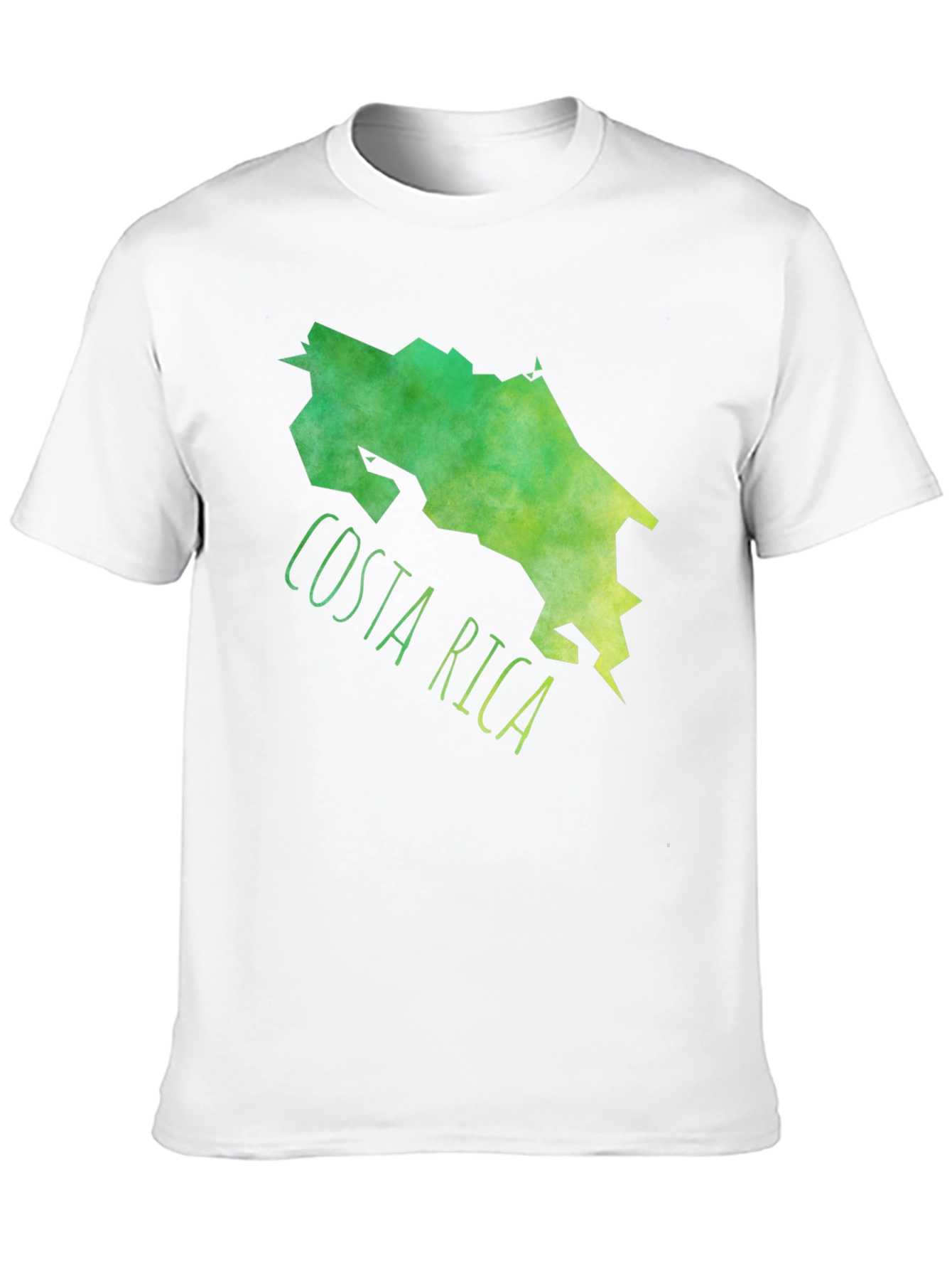 Black Costa Rica Map Graphic Tee - Black Cotton T-Shirt view 10