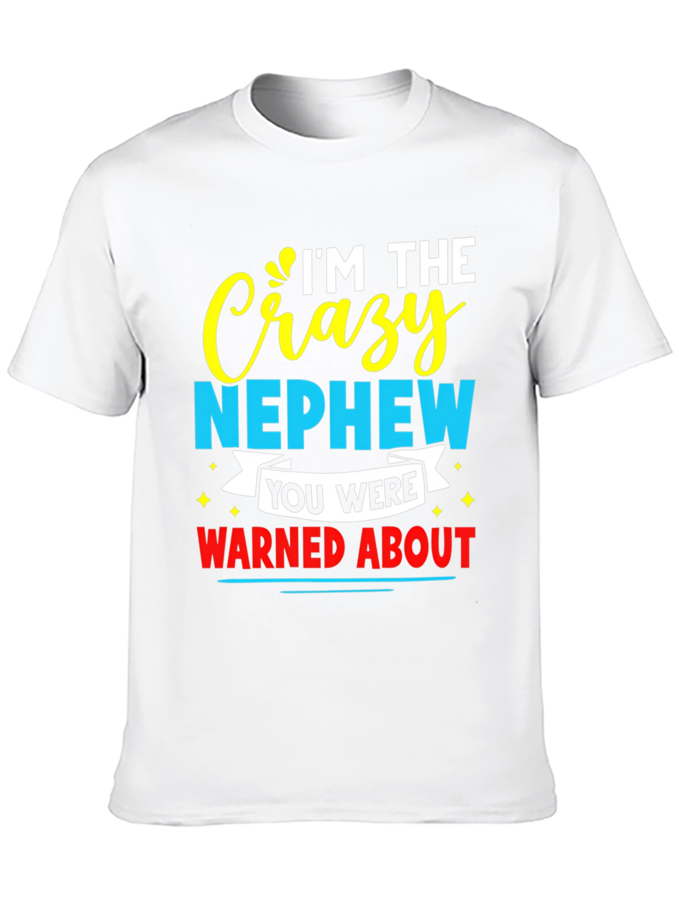 Black Crazy Nephew Graphic Tee - Funny Family T-Shirt view 10