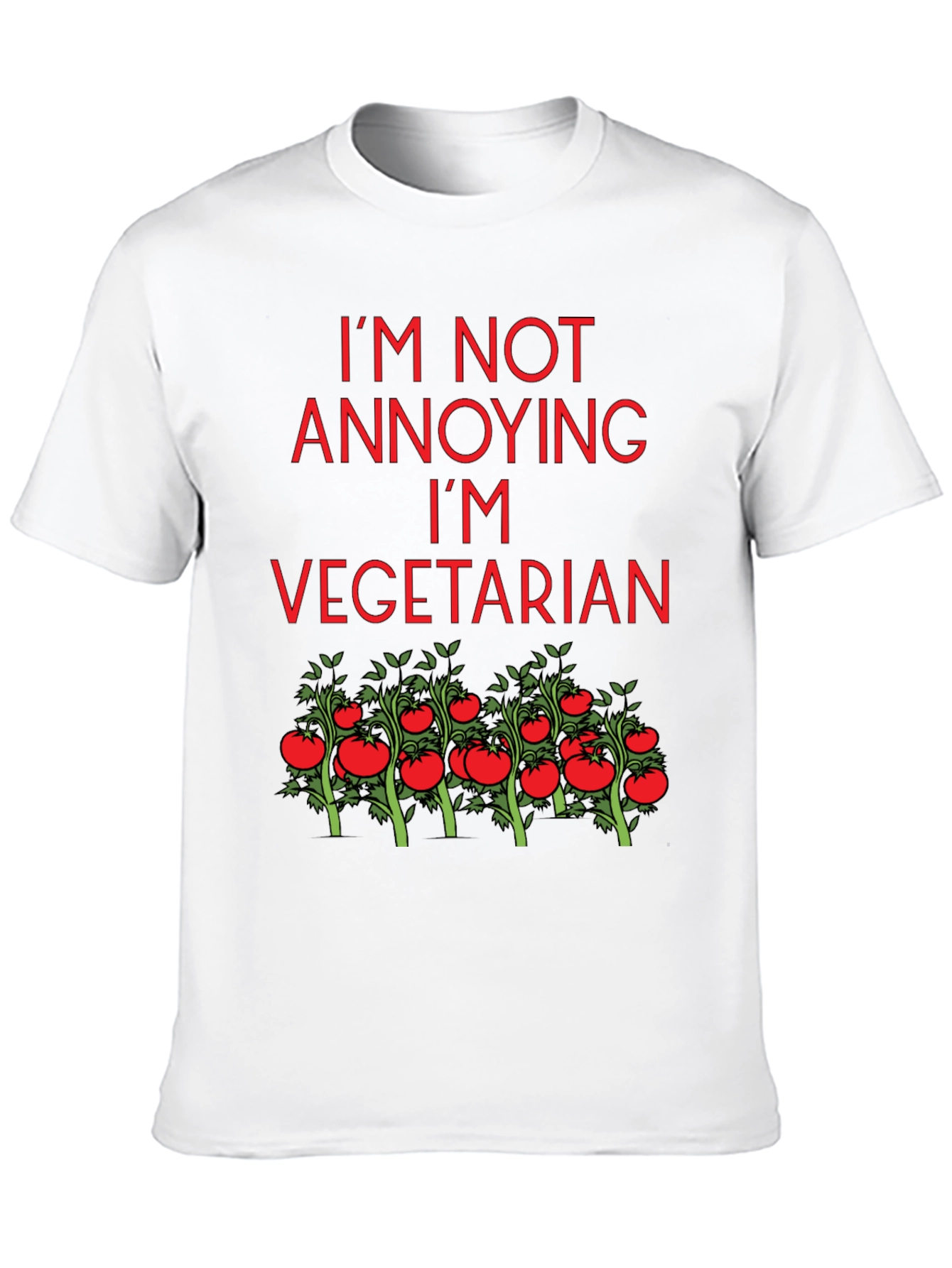 Black Funny Vegetarian Tomato Plant T-Shirt view 10