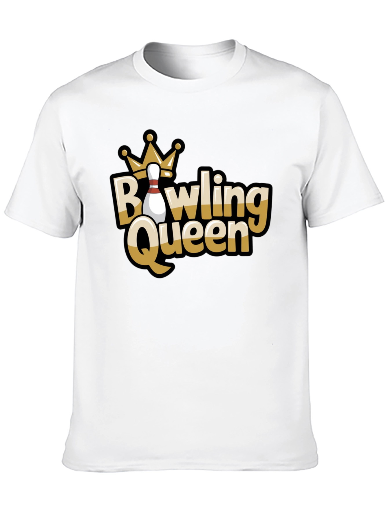 Black Bowling Queen Graphic Tee view 10