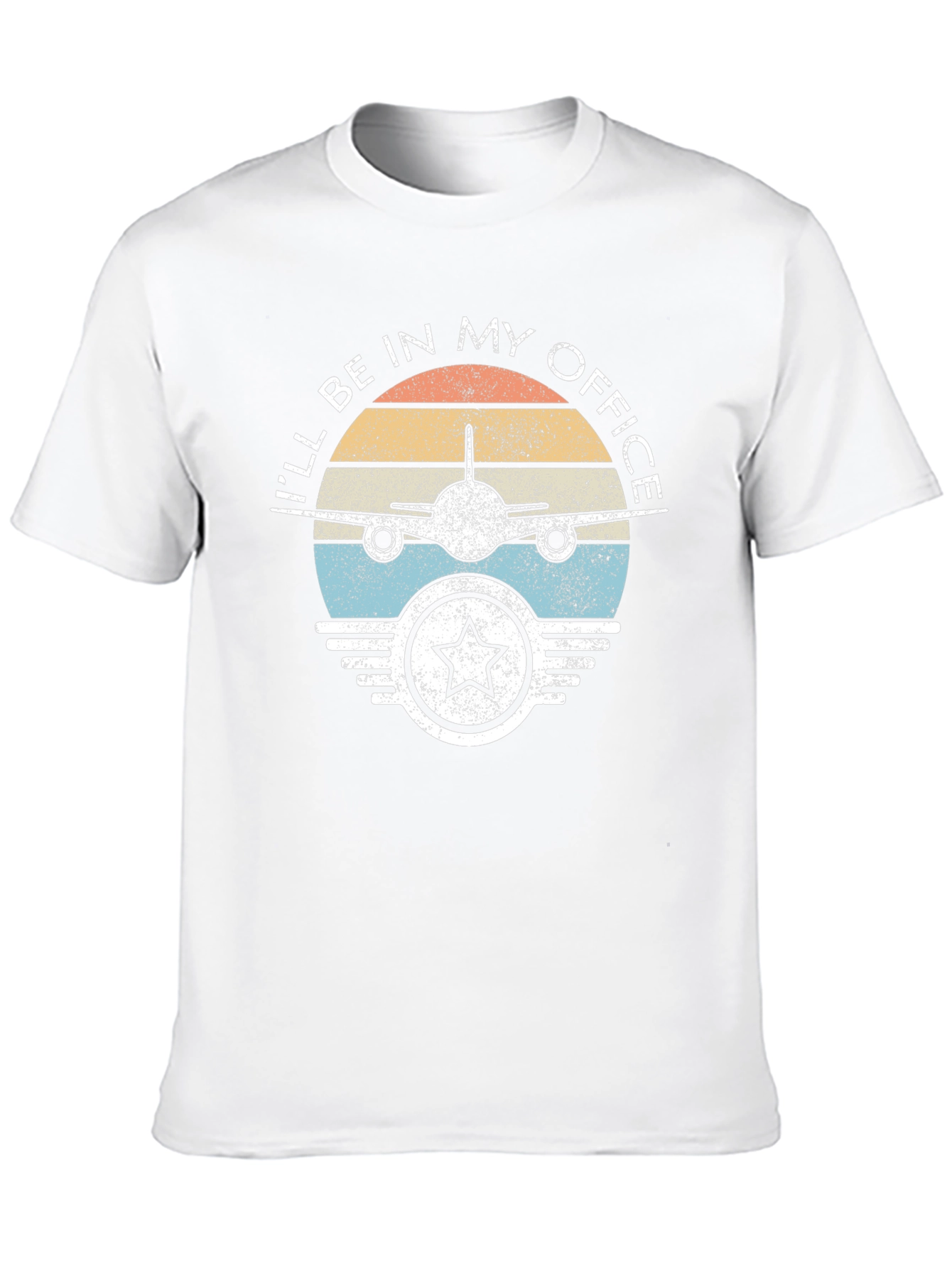 Black Pilot Office T-Shirt - Airplane Design view 10