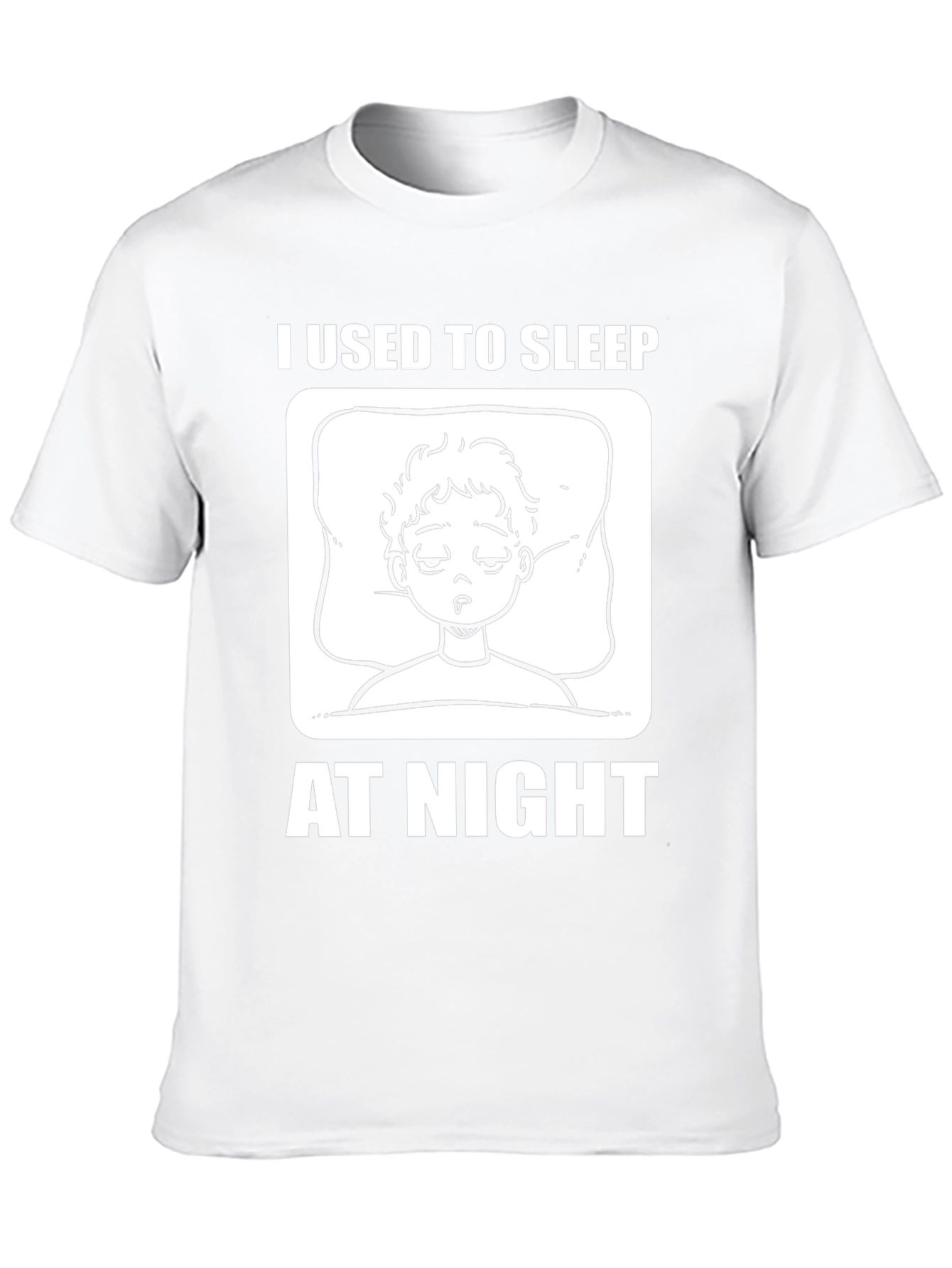 Black I Used to Sleep at Night Graphic T-Shirt - Black Cotton view 10