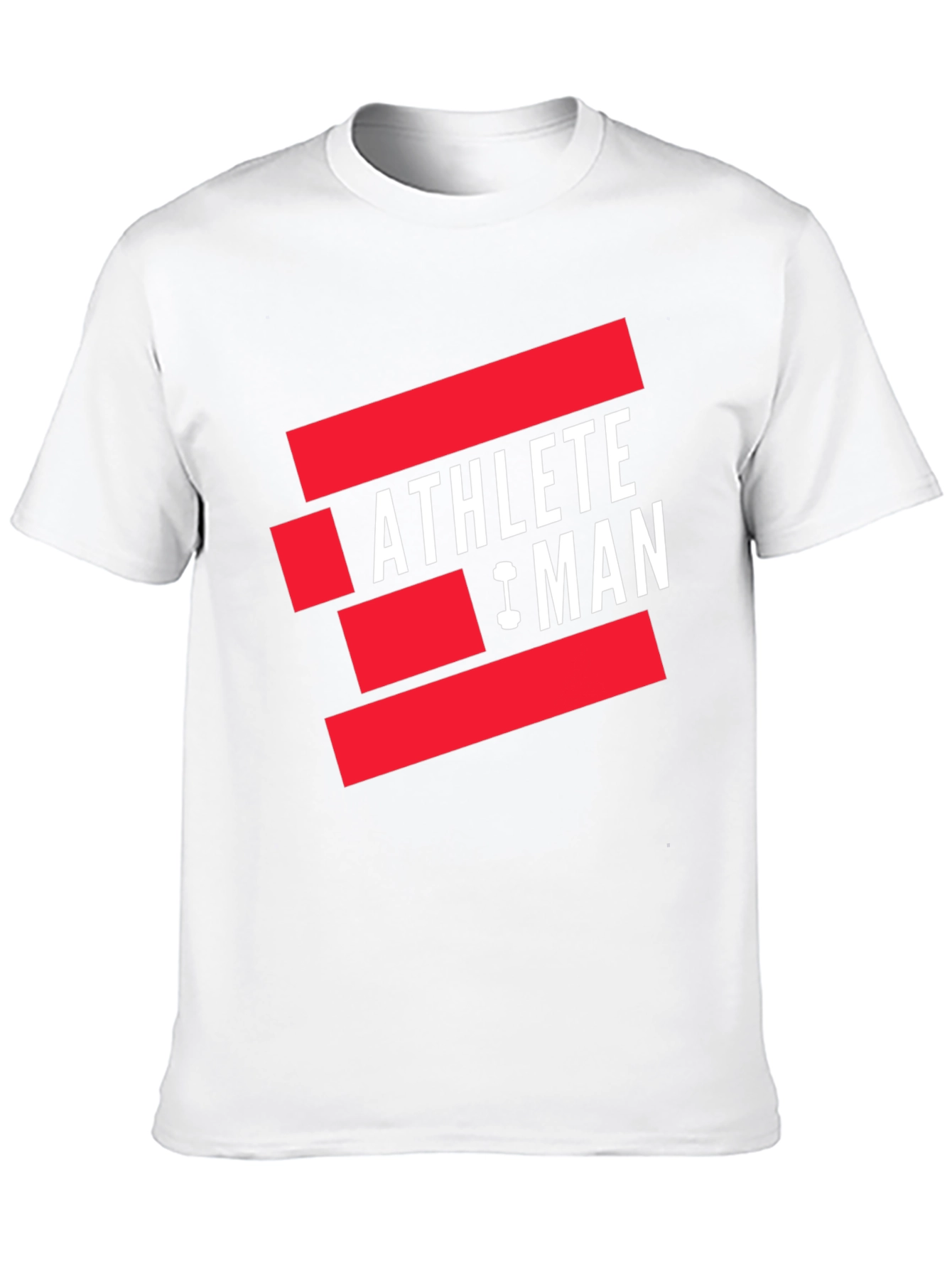 Black Athlete Man Graphic T-Shirt - Black view 10