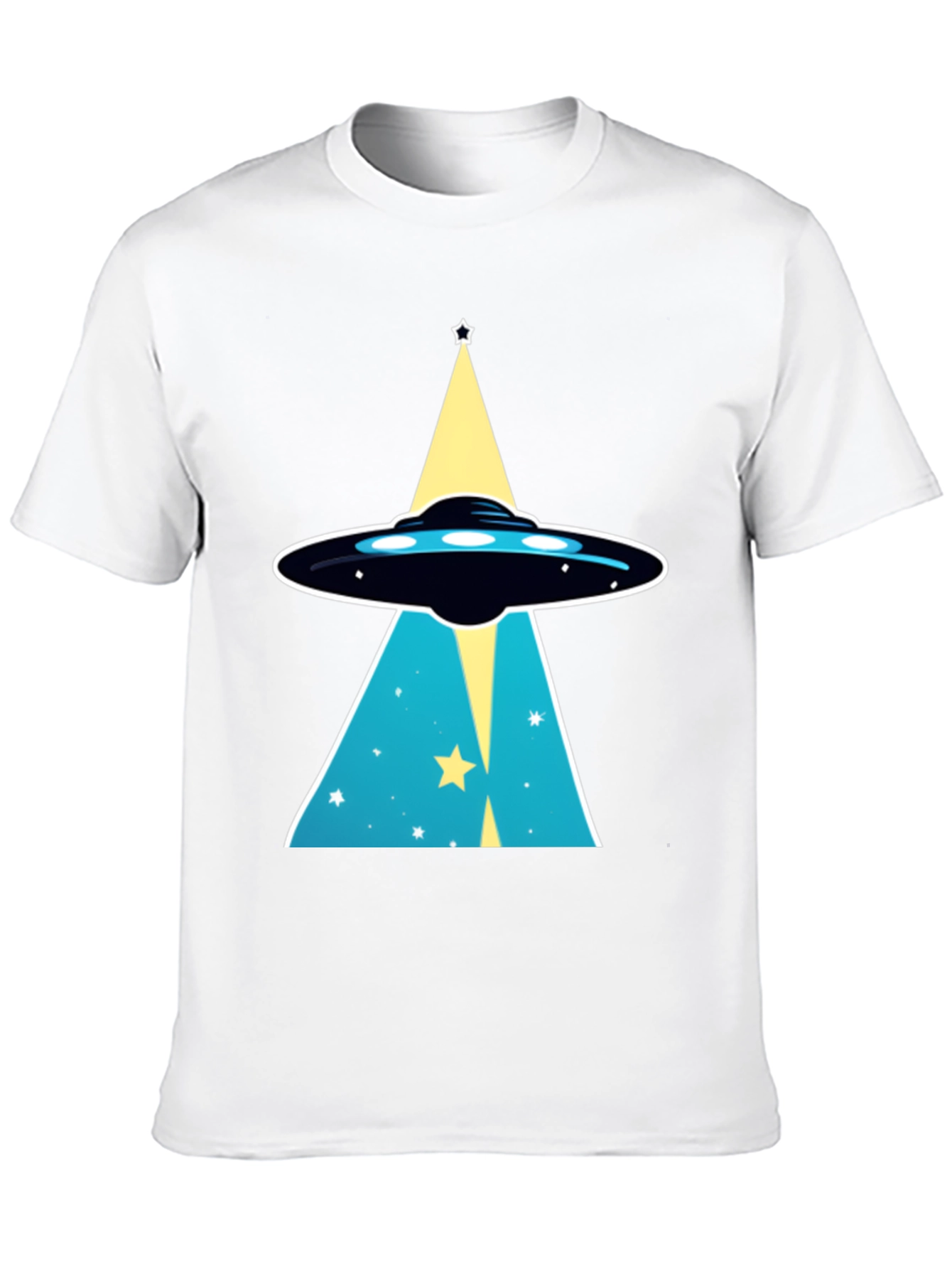 Black UFO Abduction Graphic T-Shirt view 10