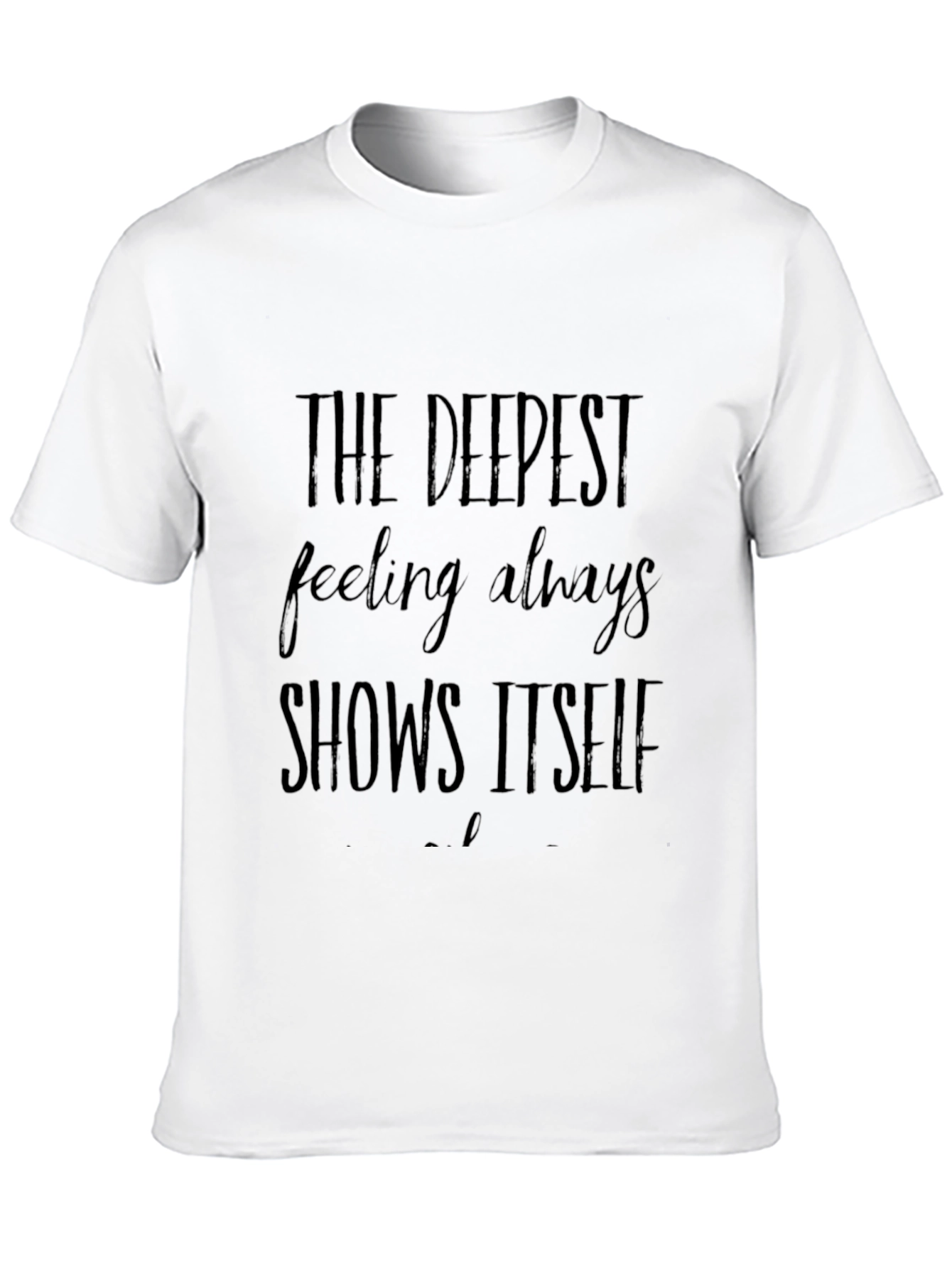 Black Deepest Feeling Black Graphic Tee view 10
