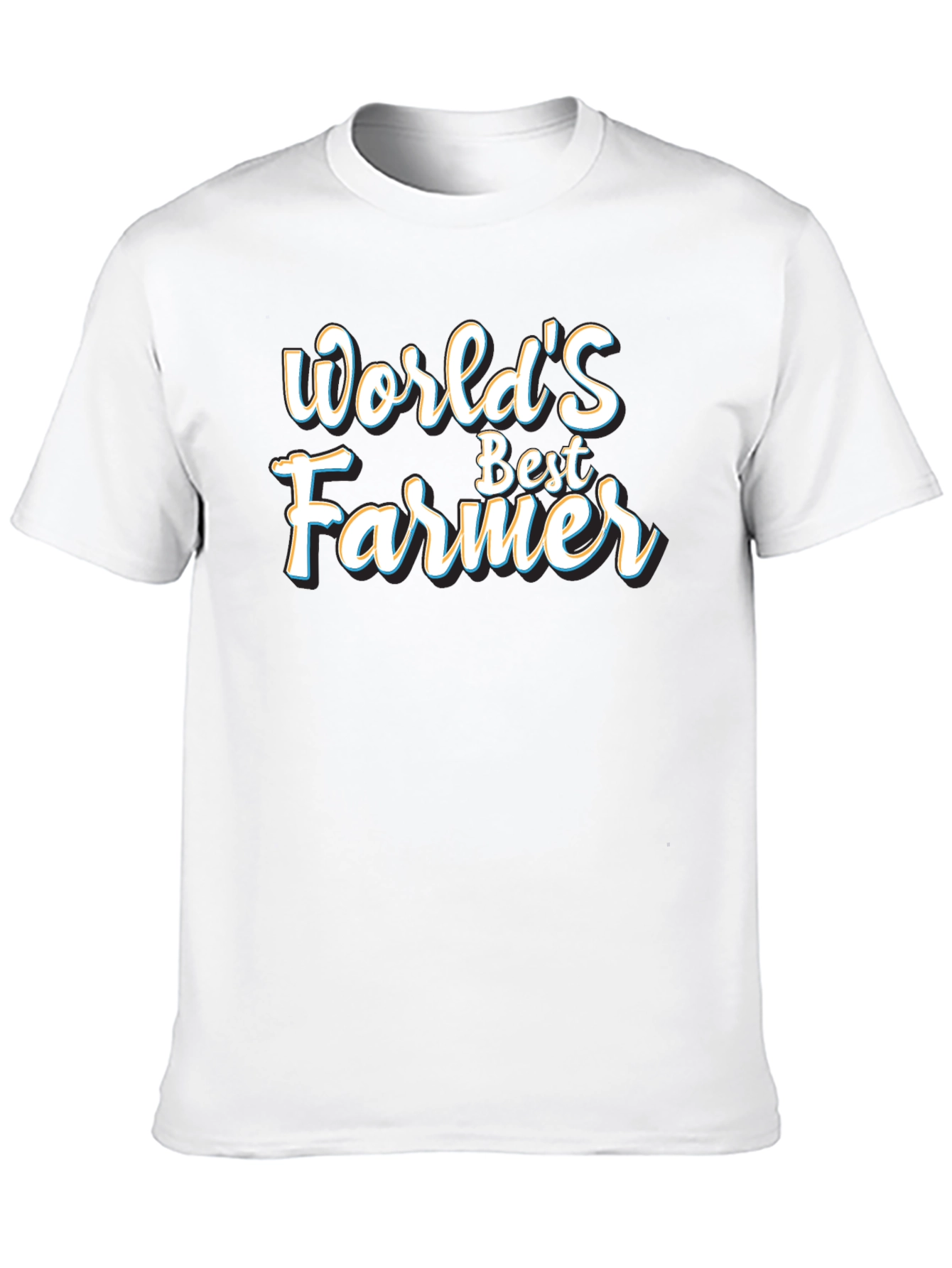 Black World's Best Farmer Black Graphic T-Shirt view 10