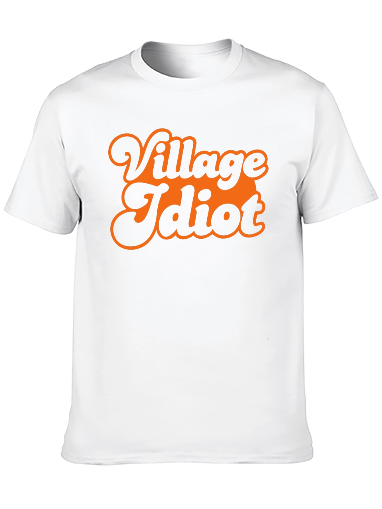 Black Village Idiot Graphic Tee - Retro Style Black T-Shirt view 10