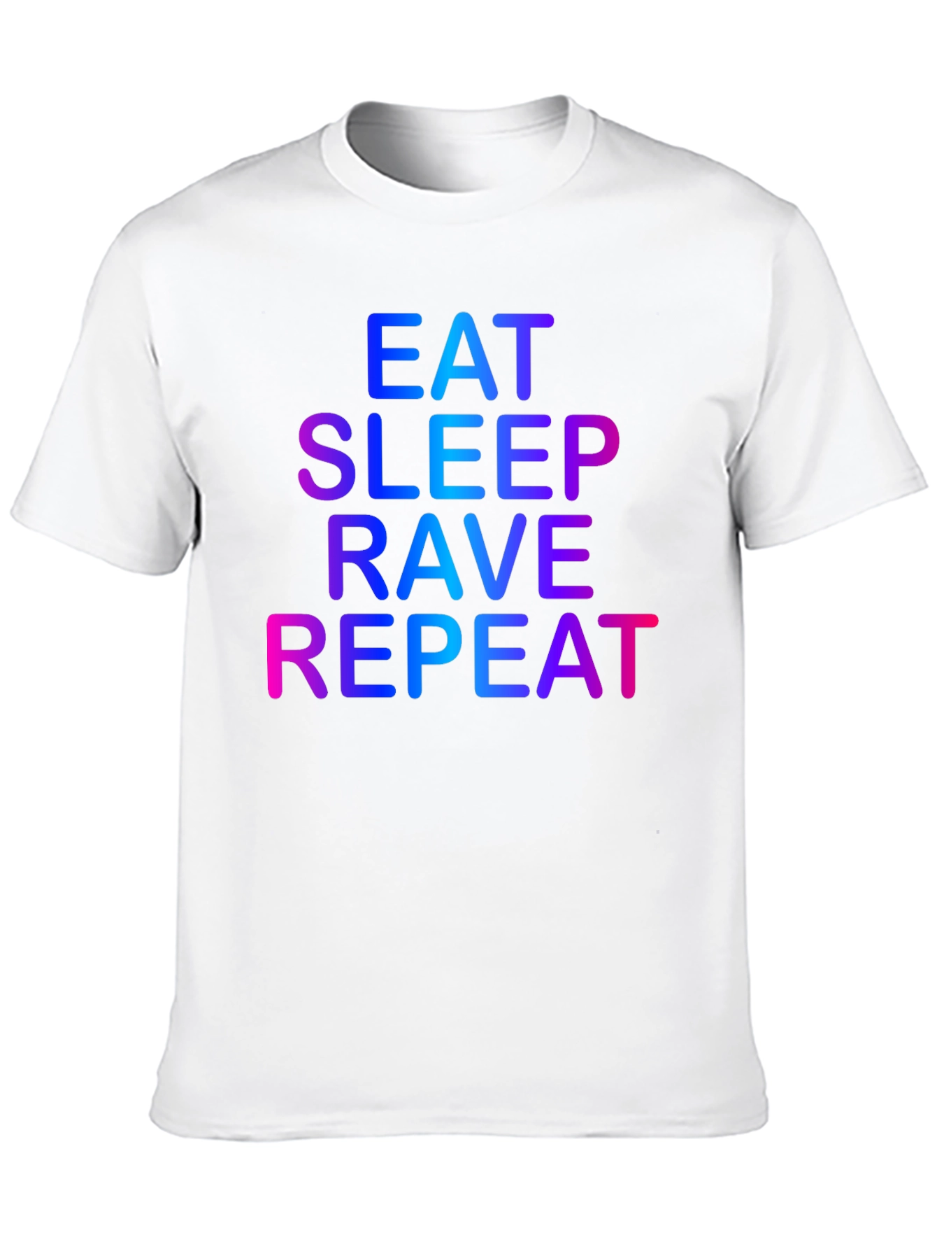 Black Eat Sleep Rave Repeat Graphic Tee - Black view 10