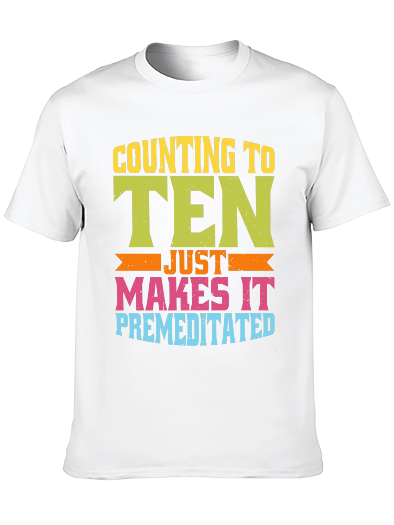 Black Counting to Ten Premeditated T-Shirt view 10