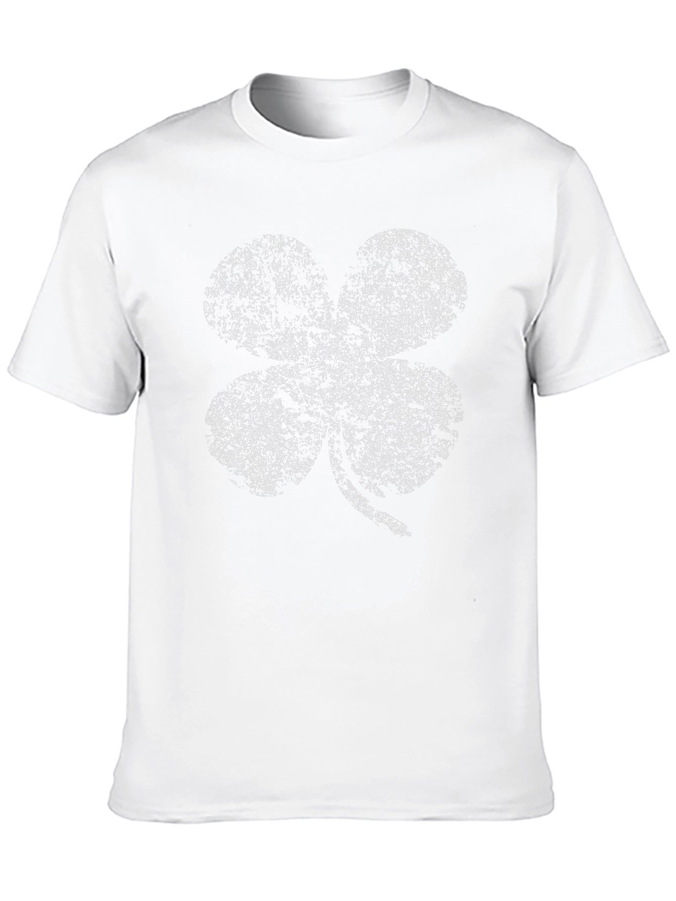 Black Lucky Four Leaf Clover Graphic Tee - Black view 10