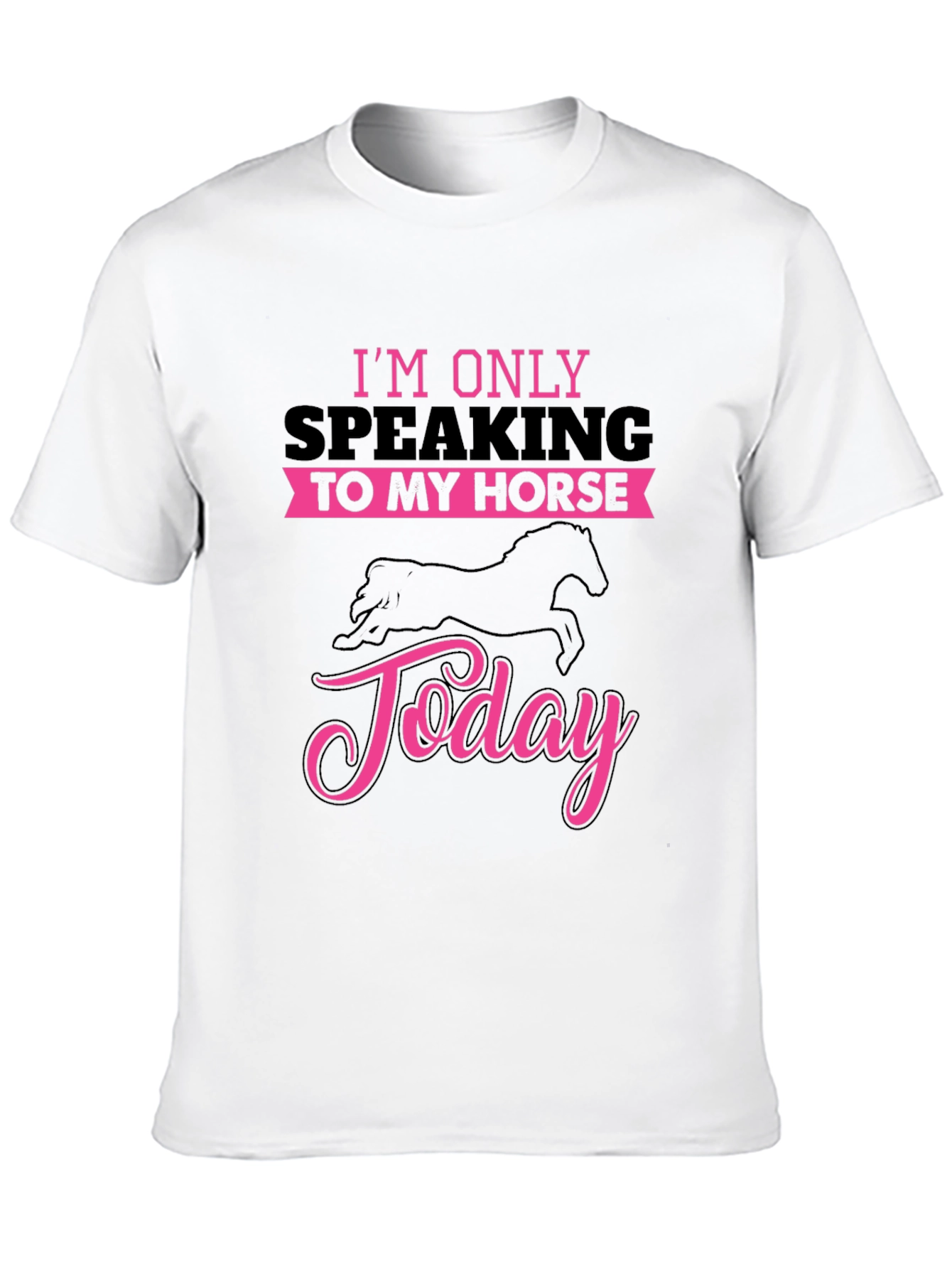 Black Horse Lover T-Shirt: "Speaking to My Horse" view 10