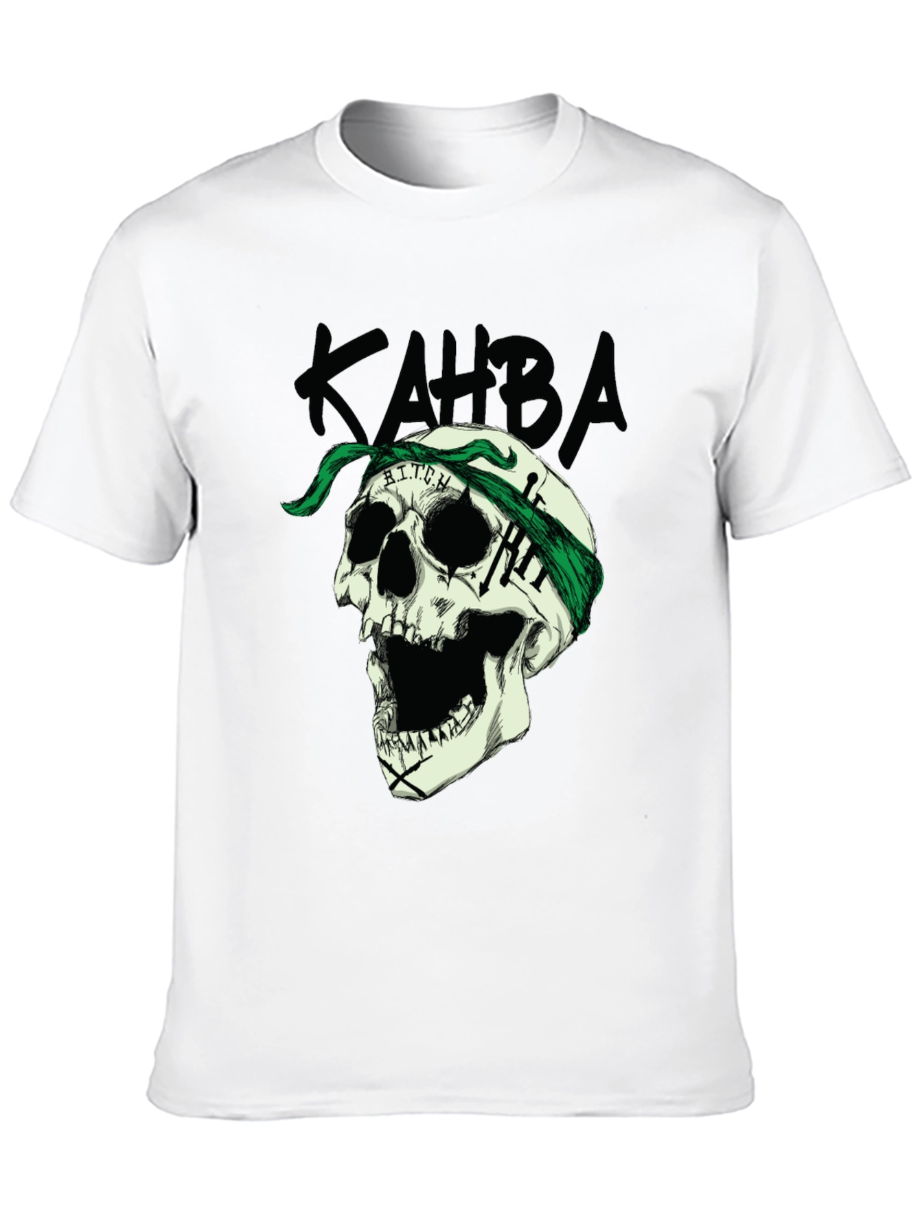 Black Skull Graphic Print Tee - Edgy Style view 10