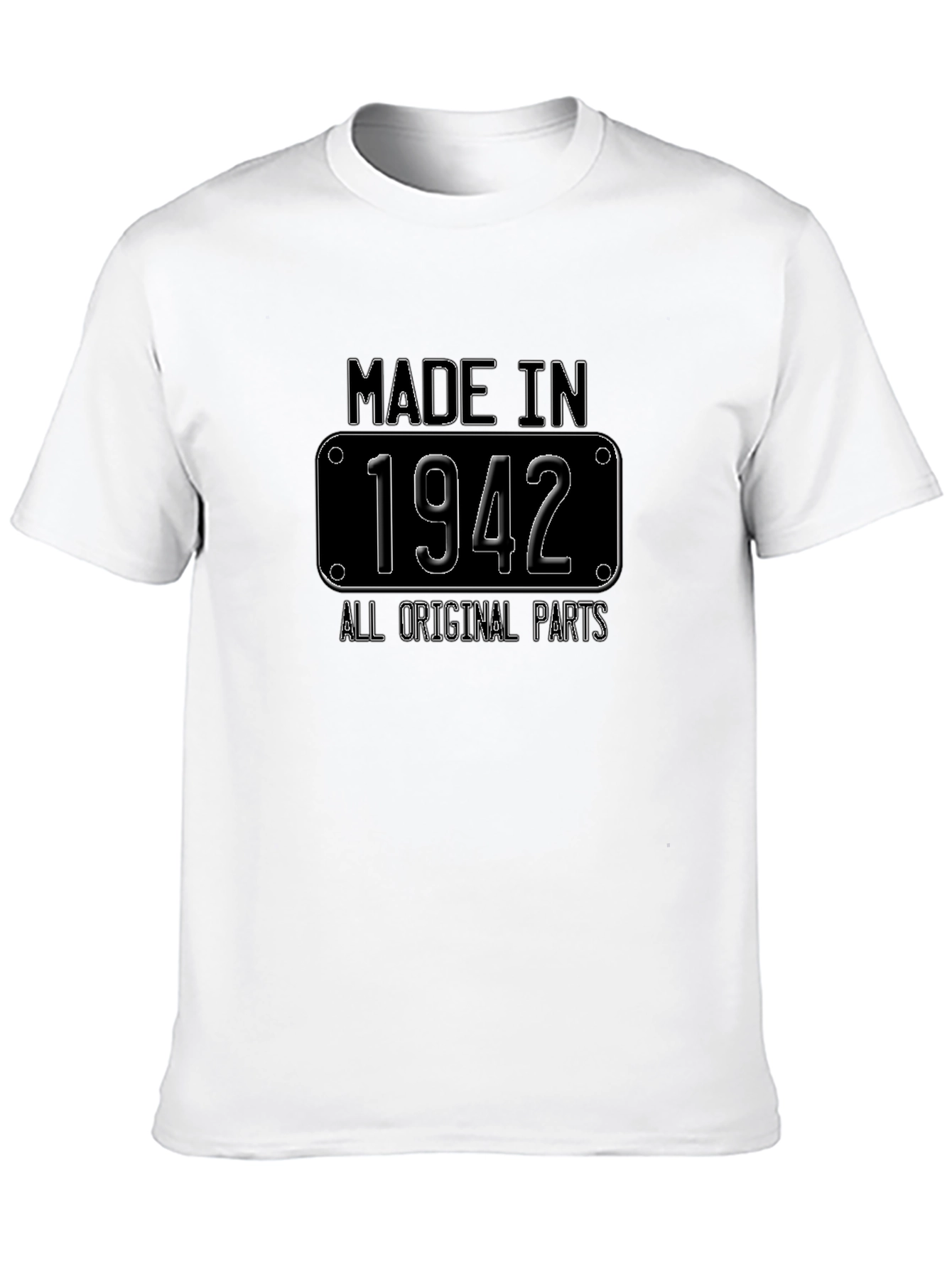 Black Made in 1942 All Original Parts T-Shirt view 10