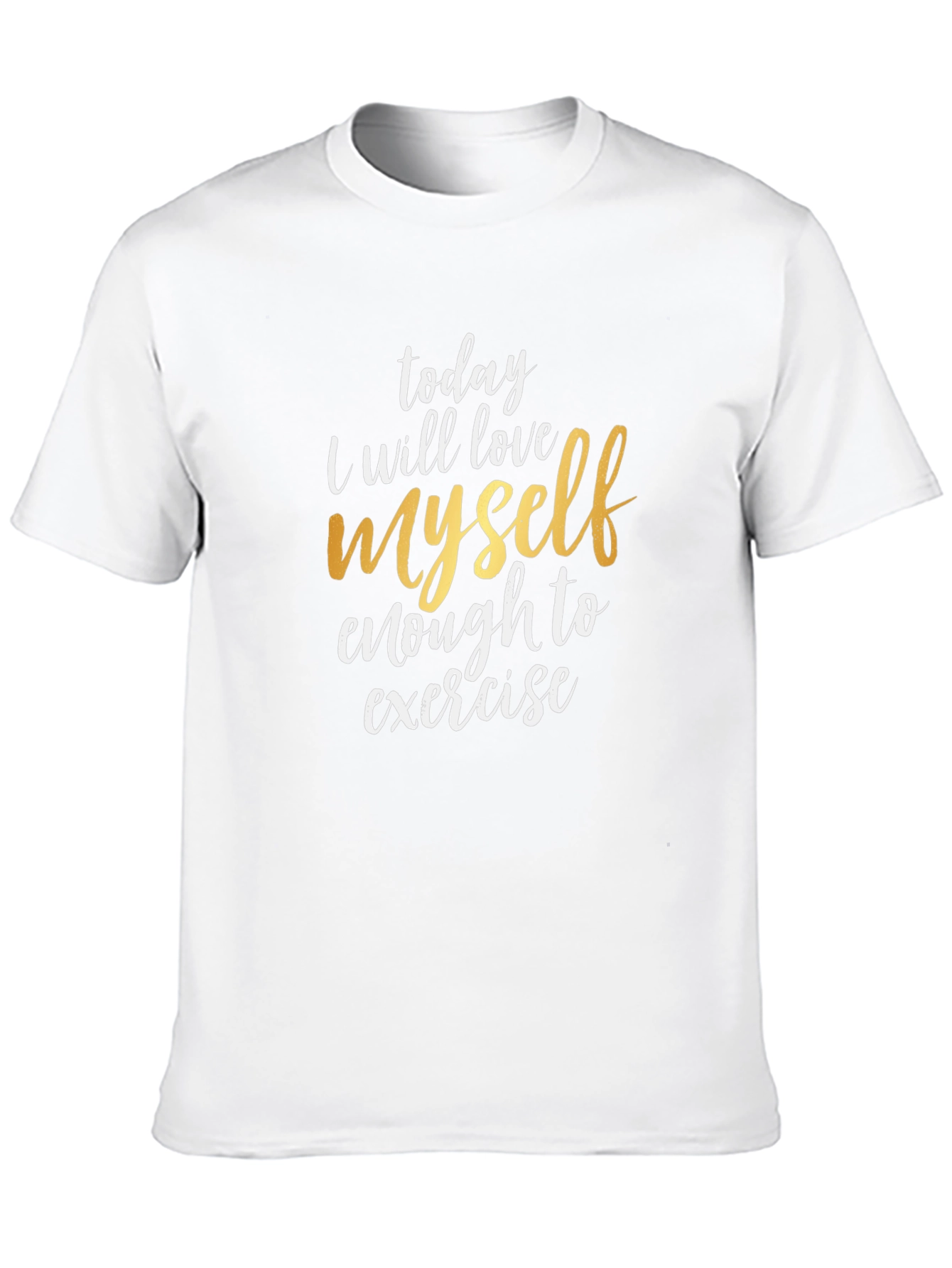 Black Love Yourself Exercise T-Shirt - Motivational Tee view 10