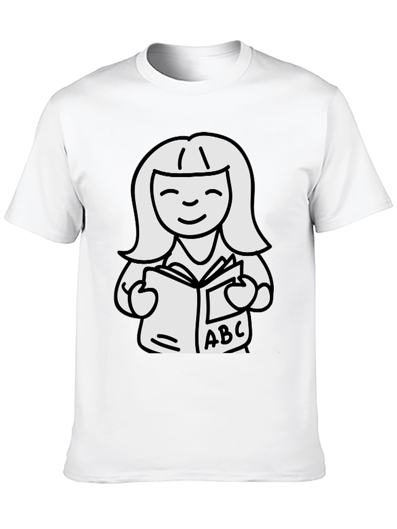 Black Bookworm Graphic Tee - Black Cotton Unisex view 10