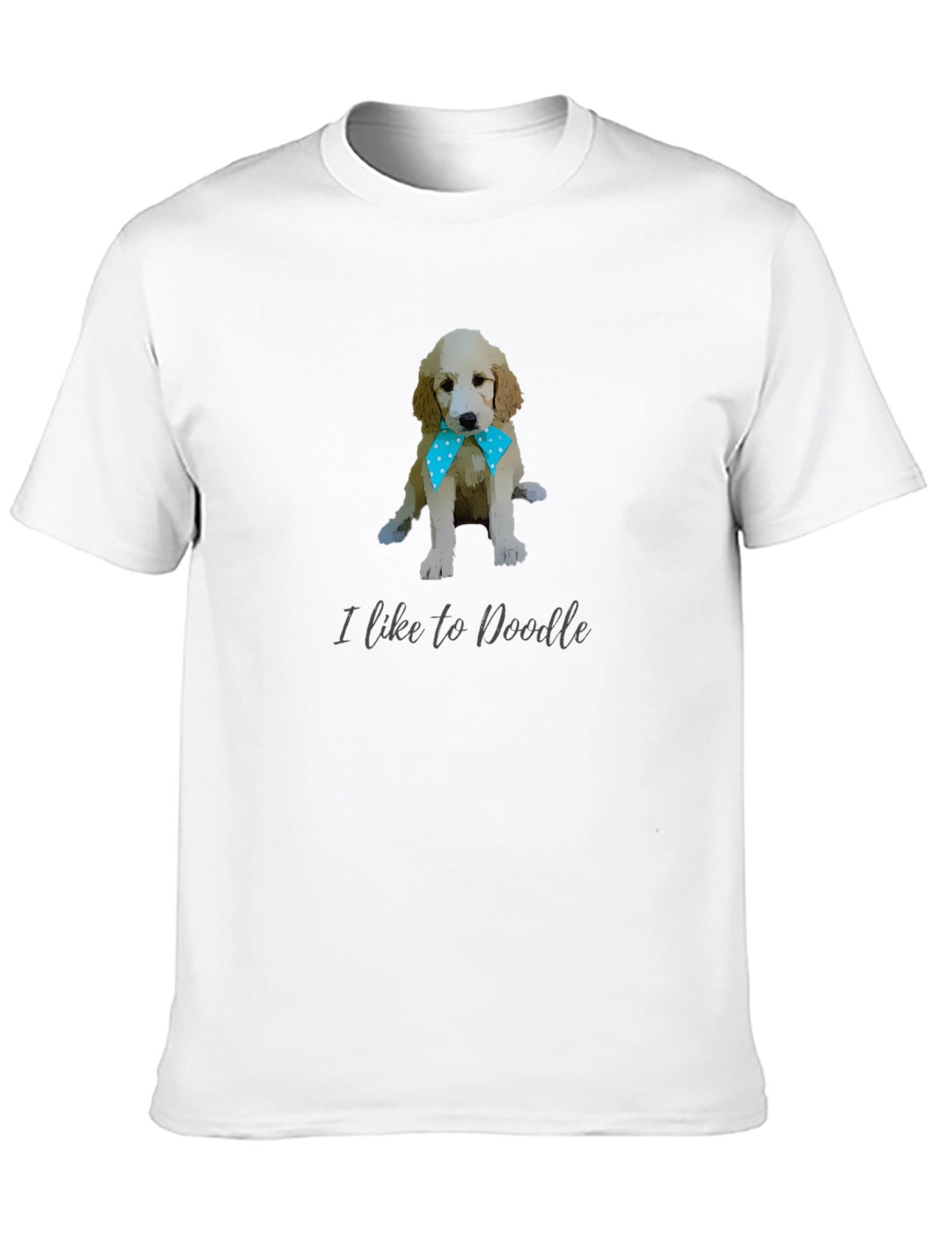 Black I Like to Doodle Dog T-Shirt view 10