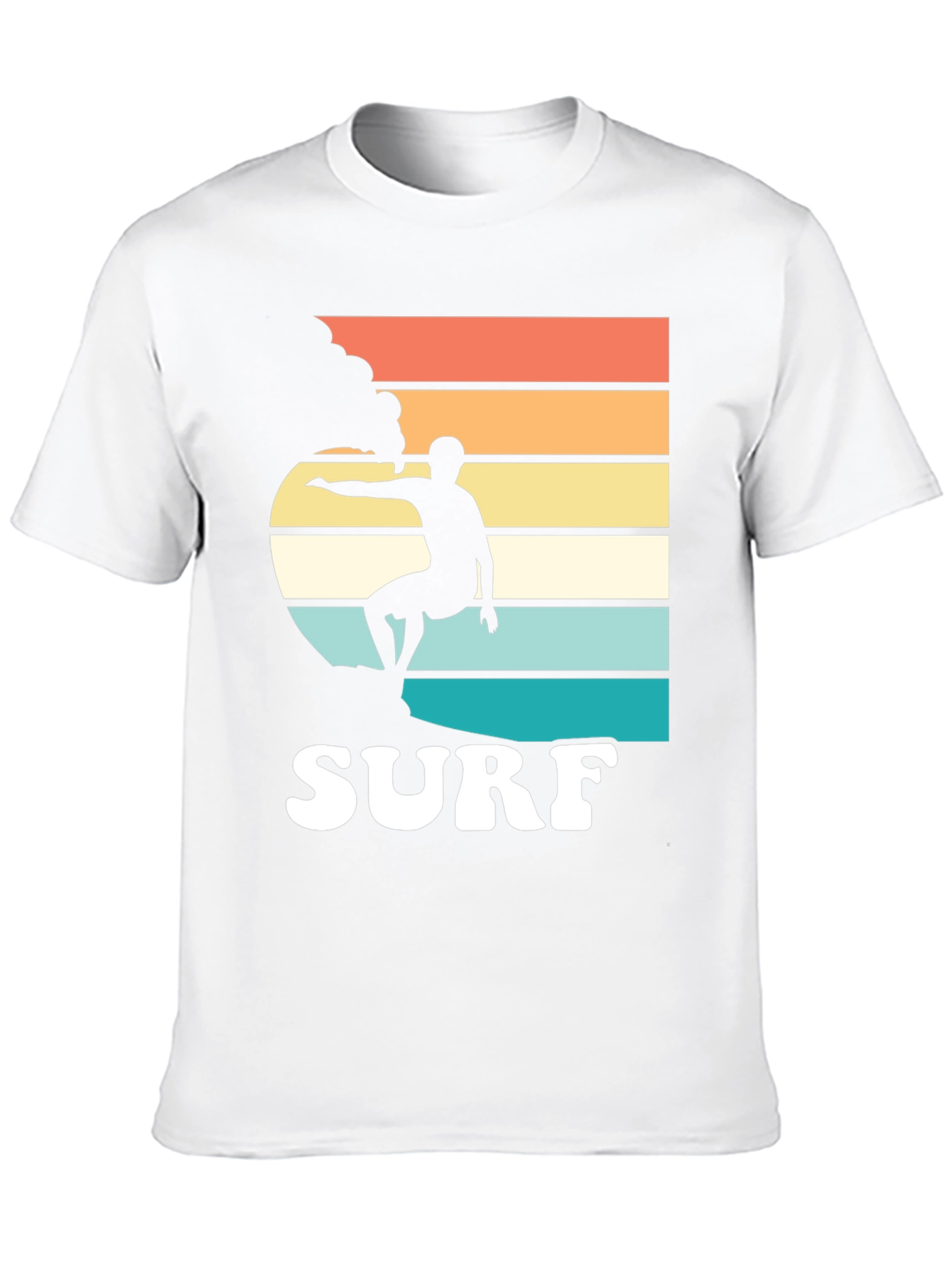 Black Retro Surf T-Shirt | Surfer Graphic Tee view 10