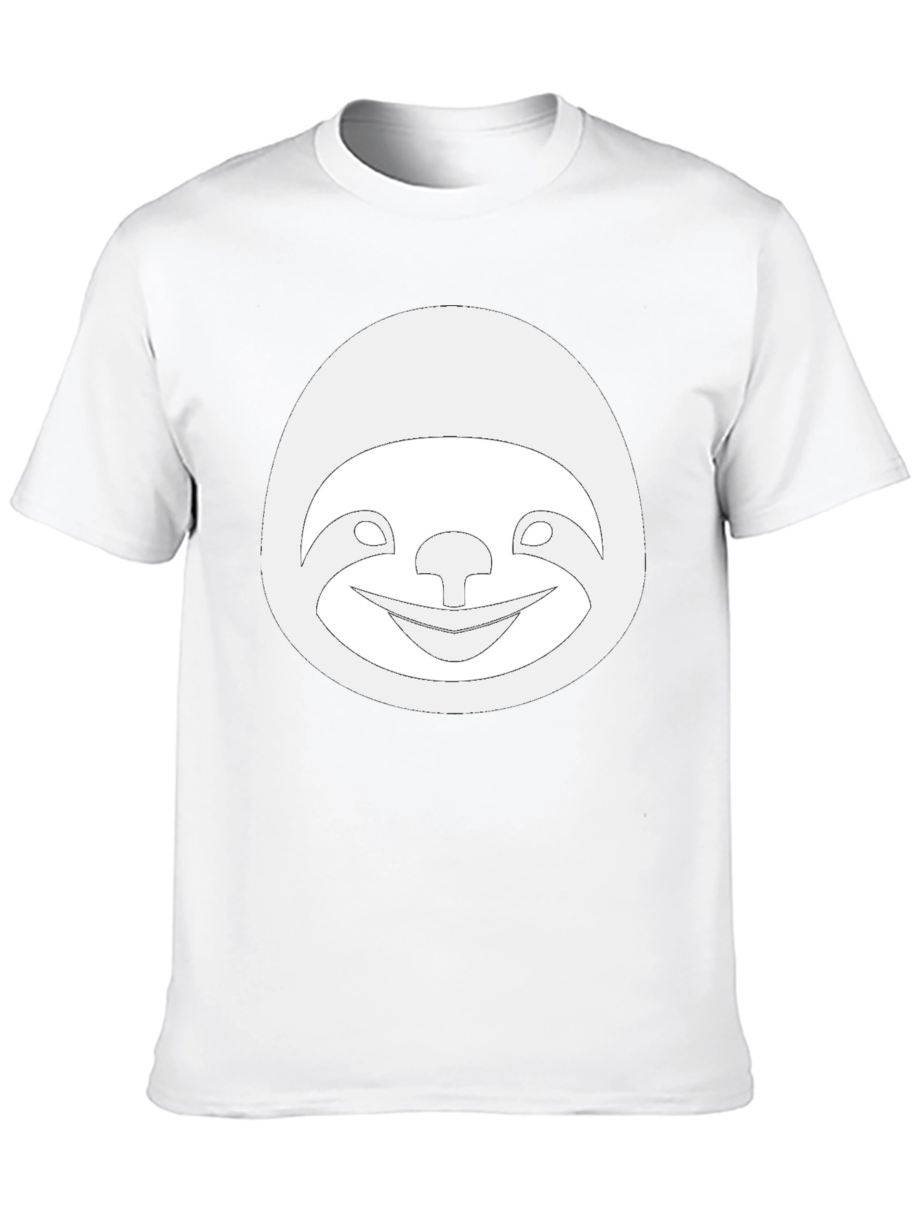 Black Funny Sloth Graphic Tee - Casual Black T-Shirt view 10