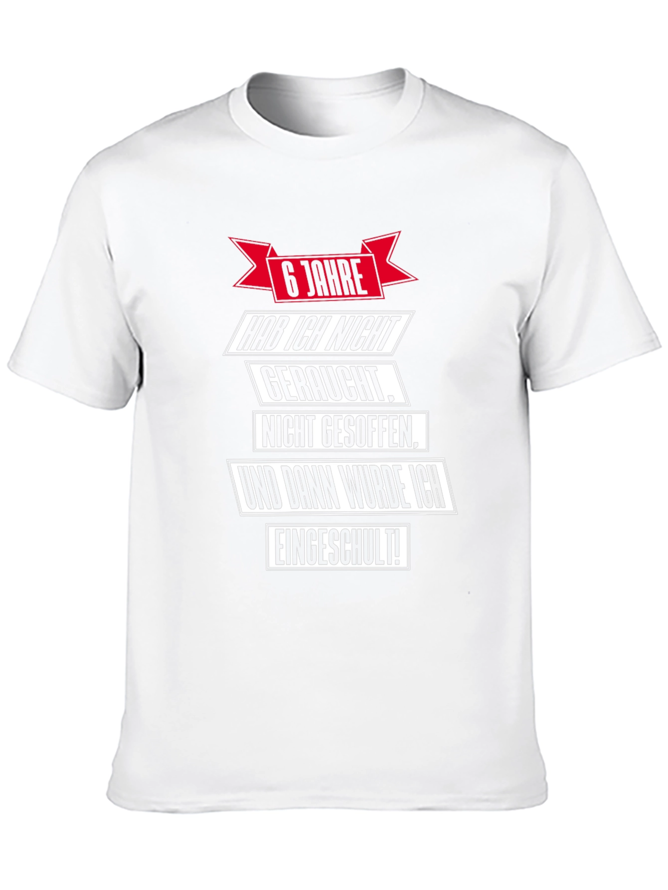 Black Funny "6 Jahre" T-Shirt - School Enrollment Gift view 10