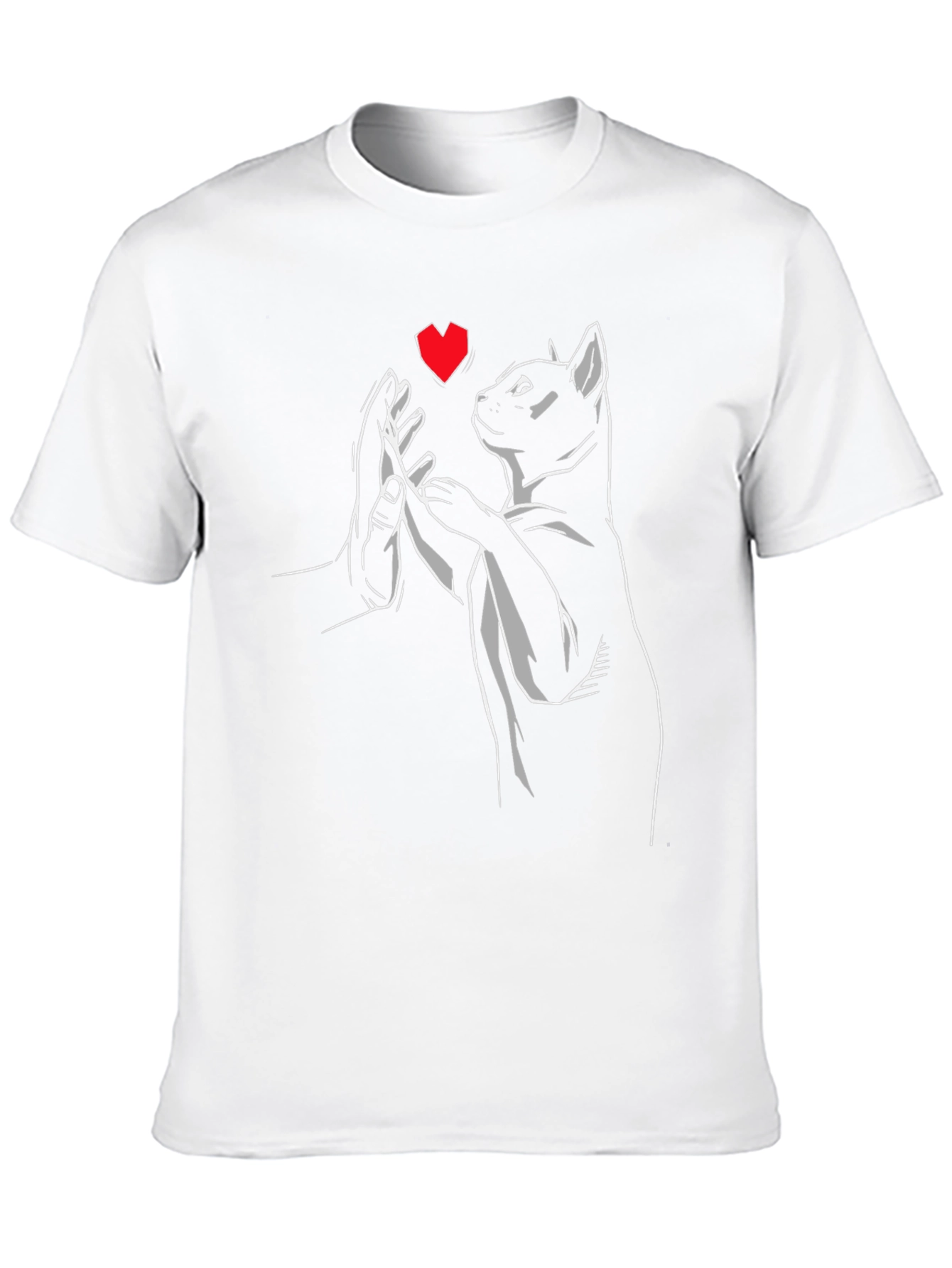 Black Cat High Five Graphic Tee - Black Cotton Blend view 10